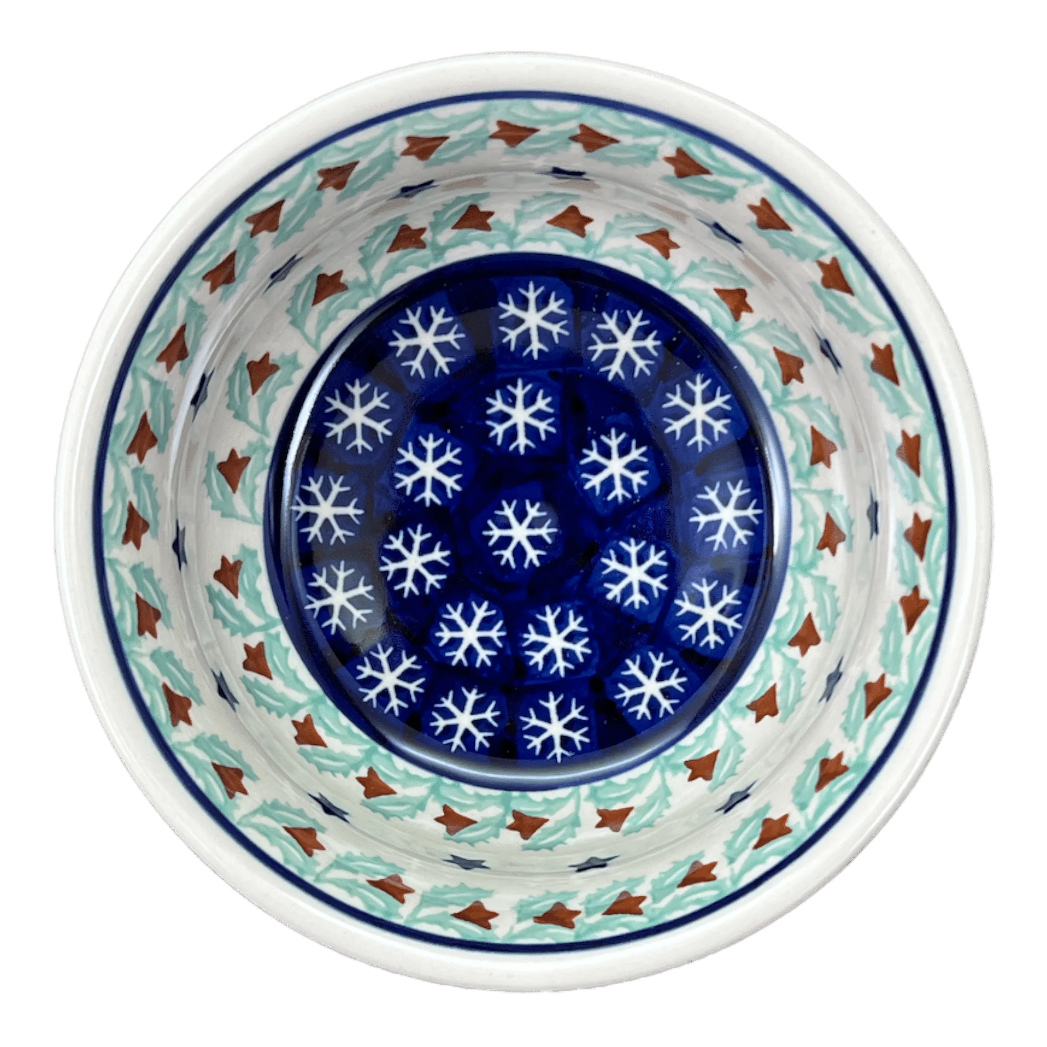 Bowl, Round, 5.5" in "Starry Wreath" by Manufaktura | M083T-PZG - Image 3