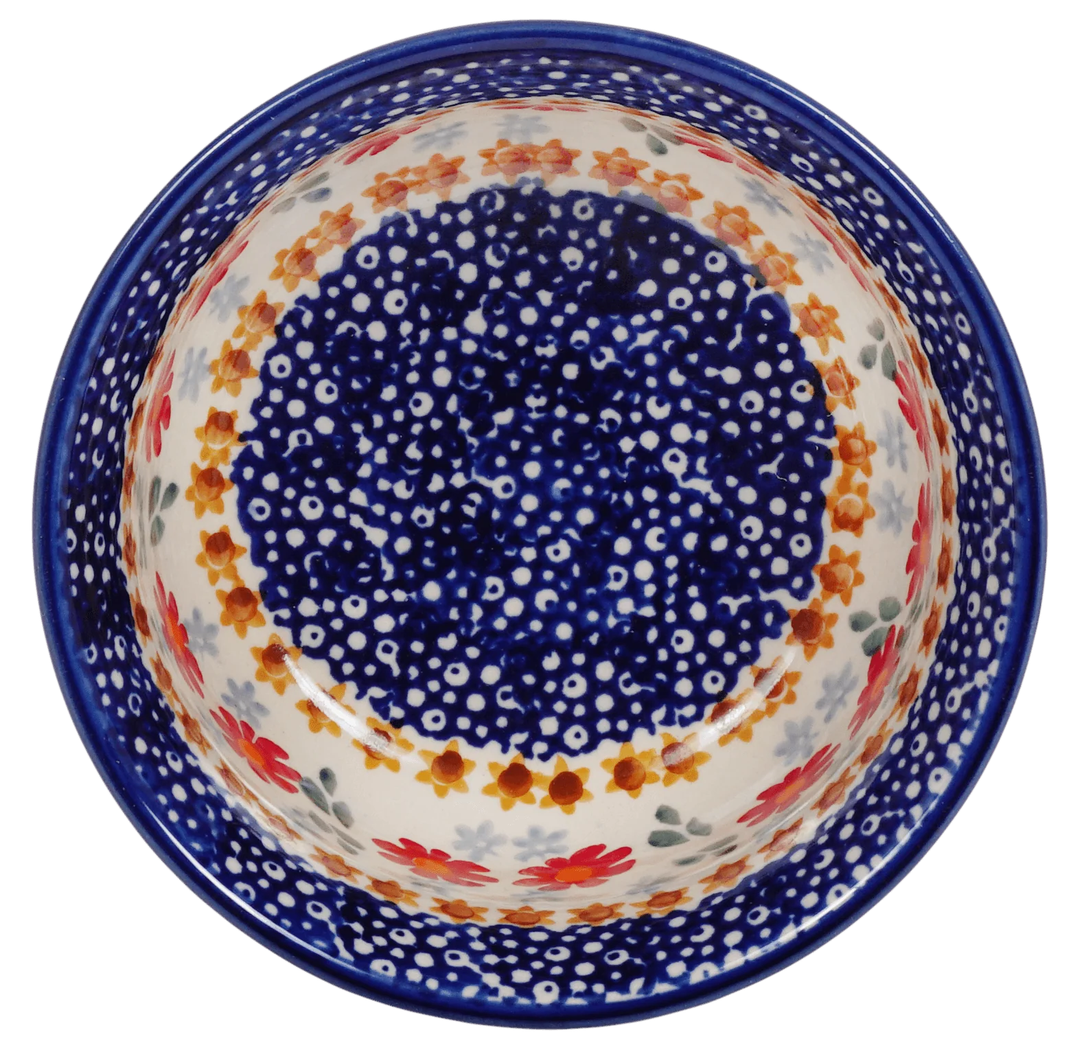 Bowl, Round, 5.5" in "Red Daisy Daze" by Manufaktura | M083U-P227 - Image 3