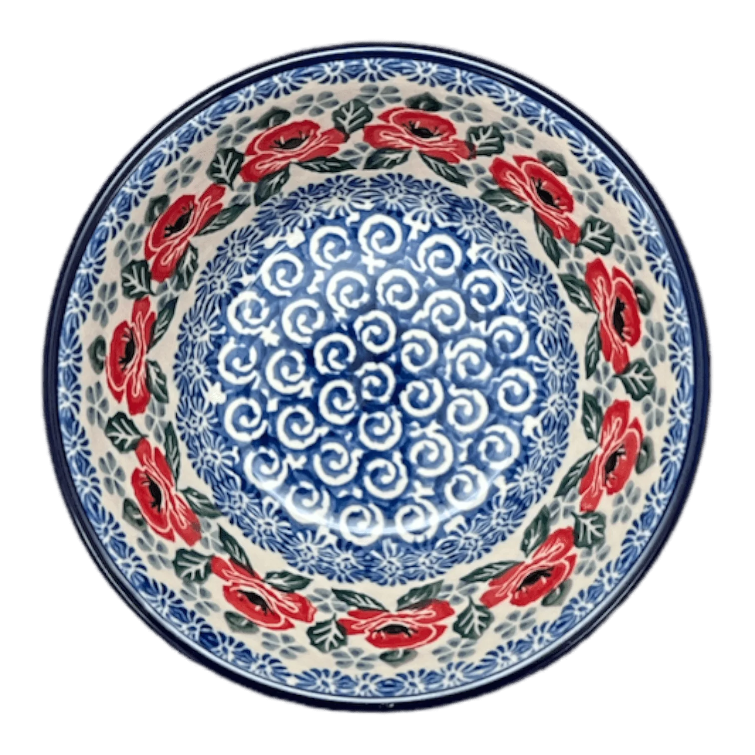 Bowl, Round, Ridged, 5.5" in "Rosie's Garden" by Ceramika Artystyczna | A696-1490X - Image 4