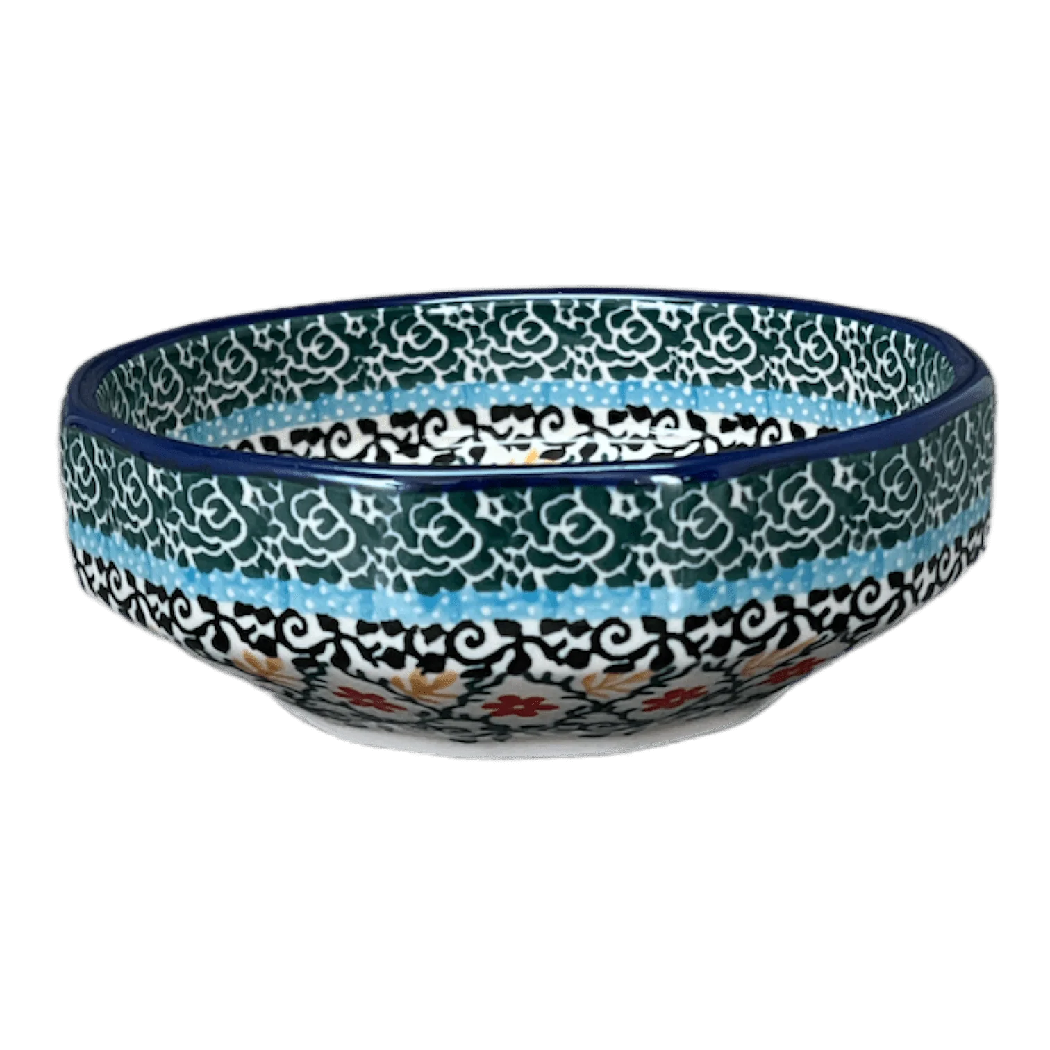 Bowl, Multiangular, 5" in "Garden Trellis" by Ceramika Artystyczna | A221-U2123