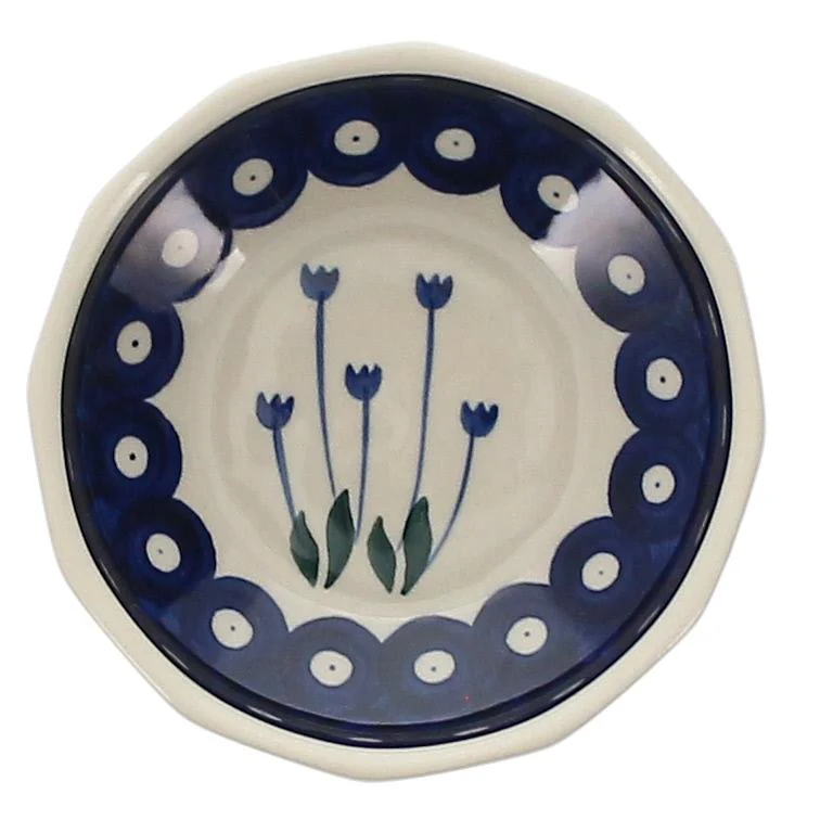 Bowl, Multiangular, 5" in "Tulip Dot" by Ceramika Artystyczna | A221-377Z - Image 2