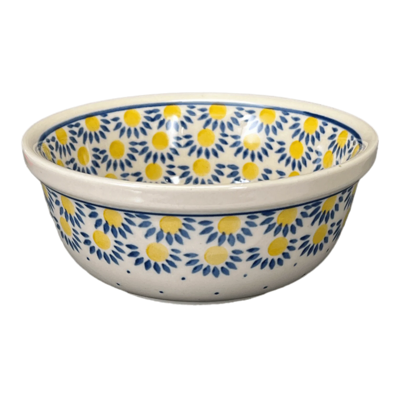 Bowl, Round, 6.25" in "Sunny Circle" by Ceramika Artystyczna | A209-0215