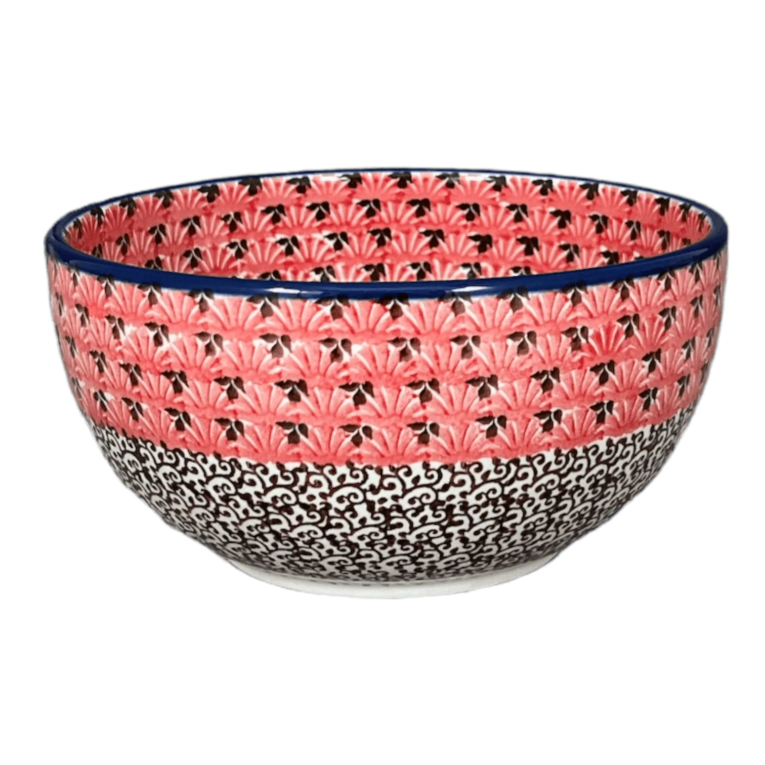 Bowl, Round, Deep, 6.25" in "Coral Fans" by Ceramika Artystyczna | AC37-2199X