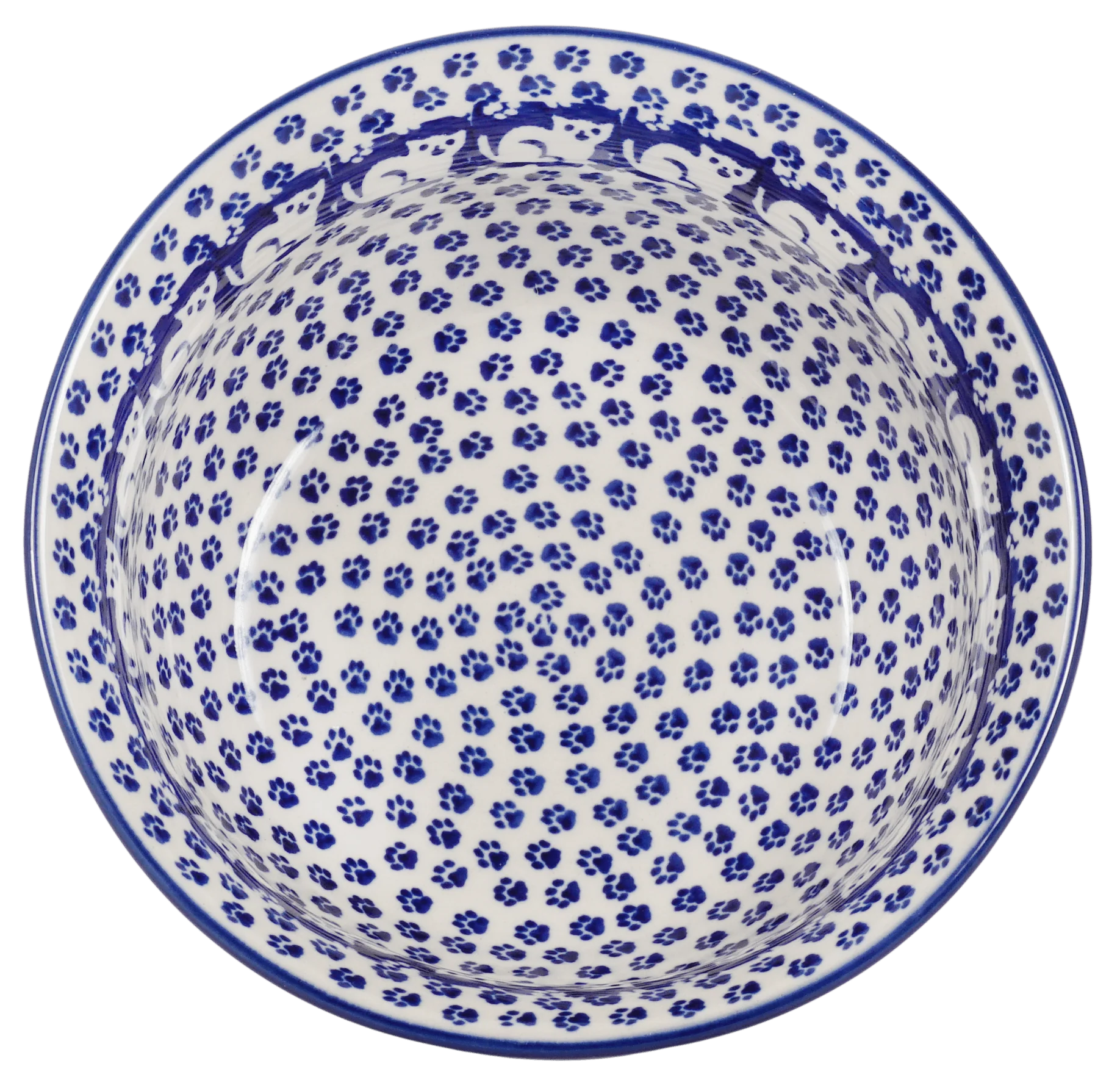 Bowl, Round, 6.5" in "Kitty Cat Path" by Manufaktura | M084T-KOT6 - Image 3