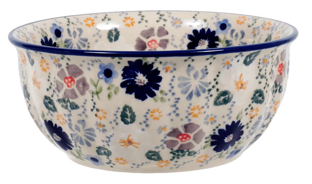 Bowl, Round, 6.5" in "Scattered Petals" by Manufaktura | M084S-EO35