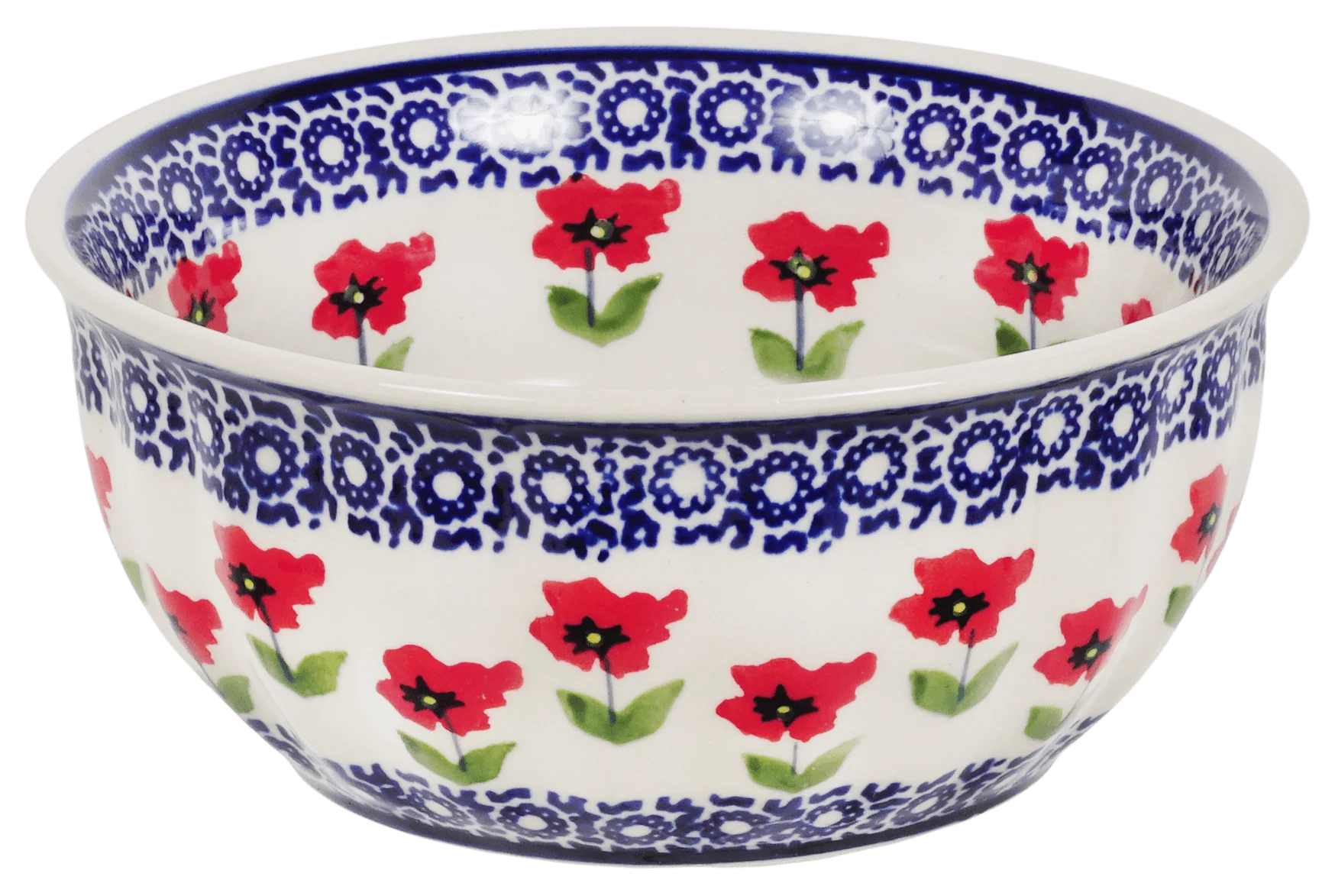 Bowl, Round, 6.5" in "Poppy Garden" by Manufaktura | M084T-EJ01