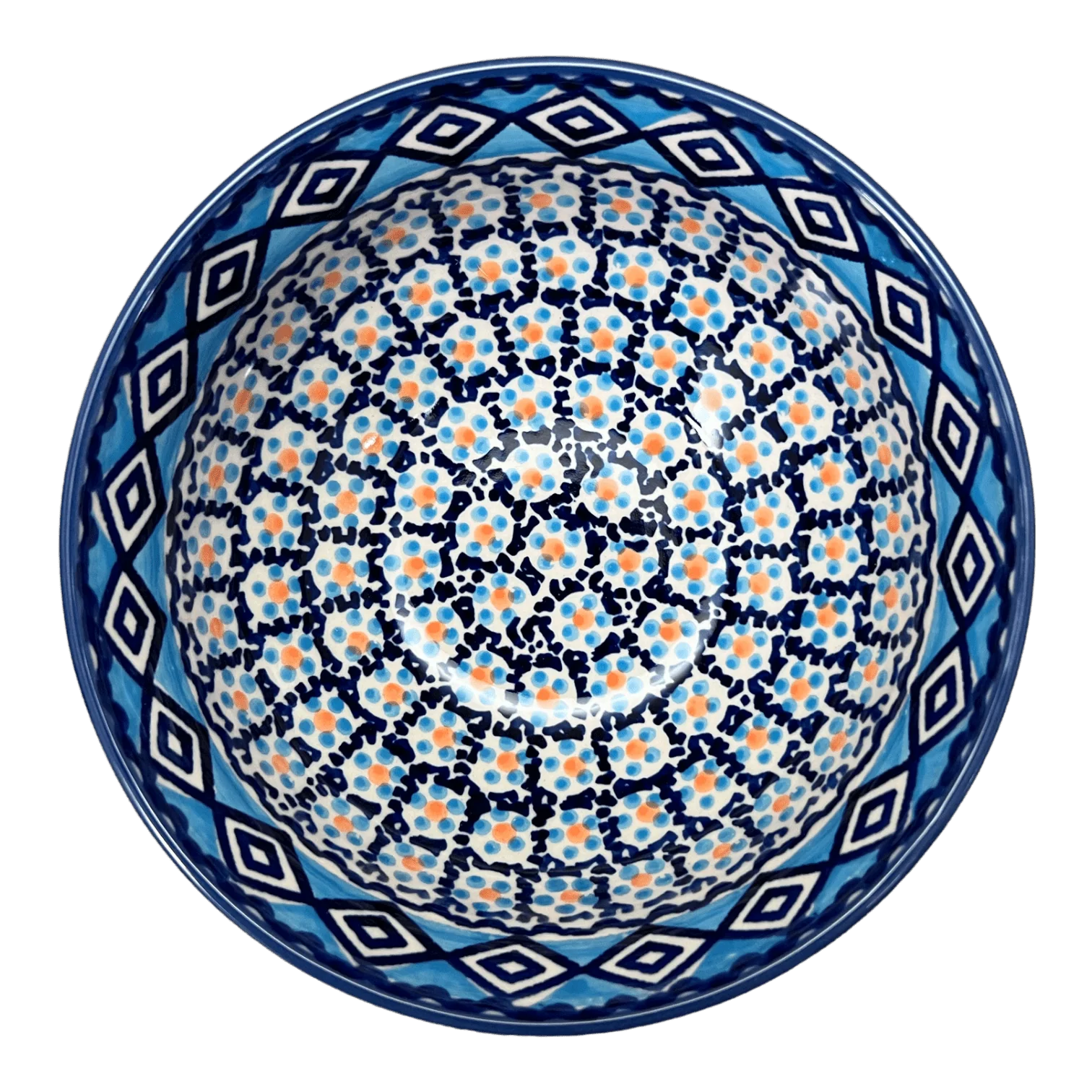 Bowl, Round, 6.75" in "Blue Diamond" by Manufaktura | M090U-DHR - Image 3