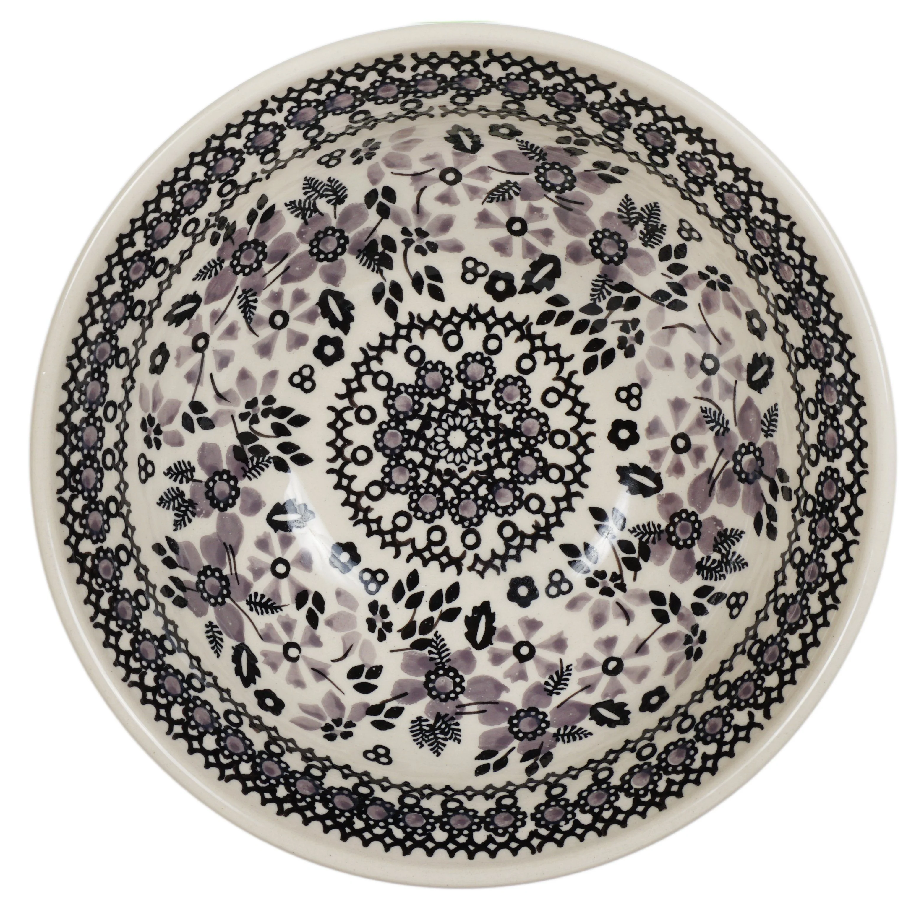 Bowl, Round, 6.75" in "Duet in Black & Grey" by Manufaktura | M090S-DPSC - Image 3