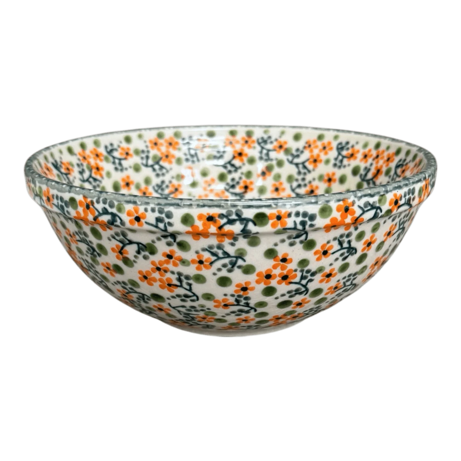 Bowl, Round, 6.75" in "Peach Blossoms" by Manufaktura | M090S-AS46