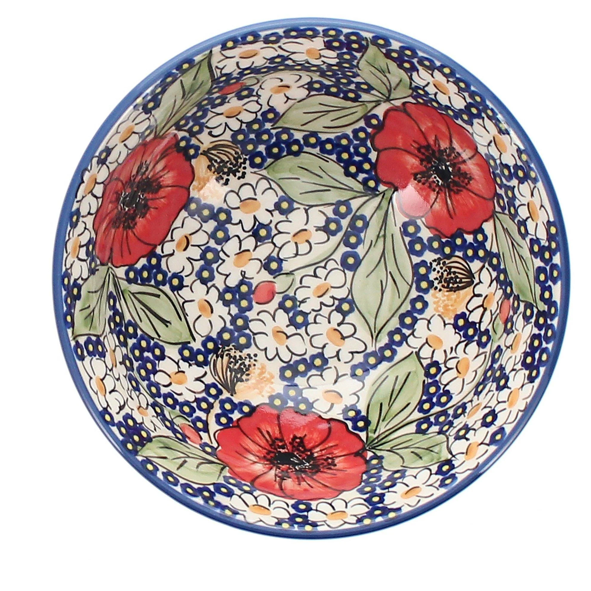 Bowl, Round, 6.75" in "Poppies & Posies" by Manufaktura | M090S-IM02 - Image 2