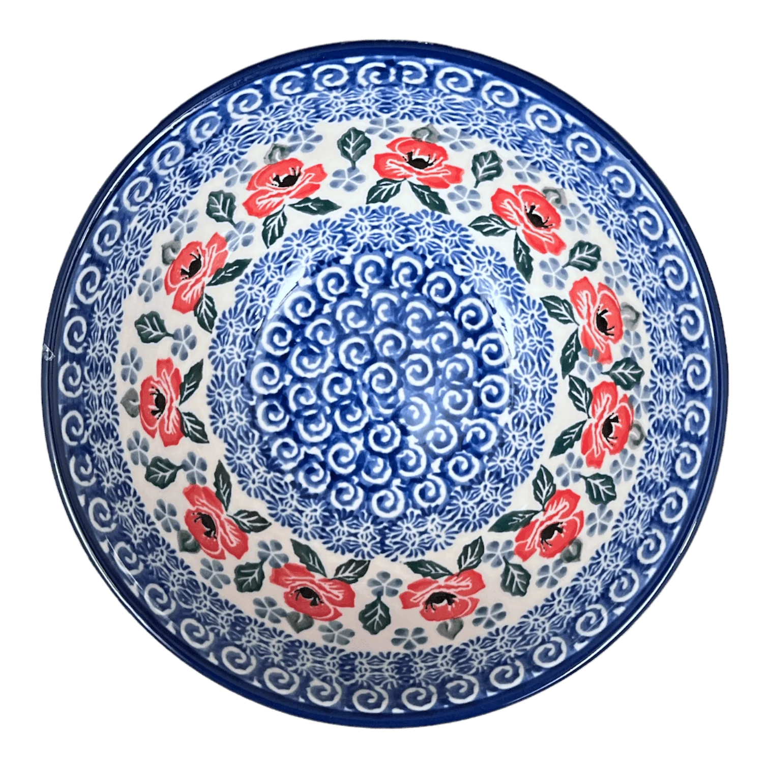 Bowl, Round, Kitchen, 6.75" in "Rosie's Garden" by Ceramika Artystyczna | A058-1490X - Image 3