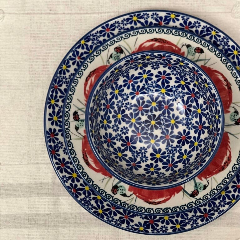 Bowl, Round, 6.75" in "Field of Daisies" by Manufaktura | M090S-S001 - Image 2