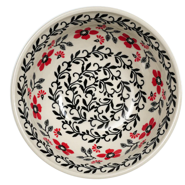 Bowl, Round, 6.75" in "Scarlet Garden" by Manufaktura | M090T-KK01 - Image 2