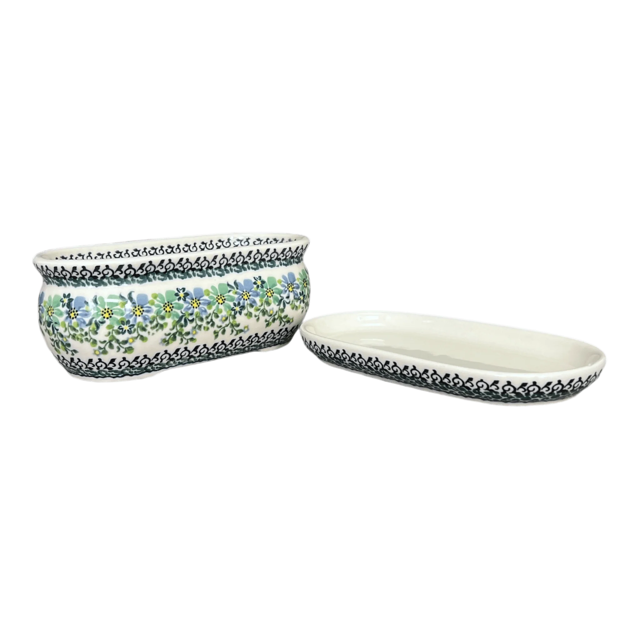 Herb Pot, 6.9" in "Blue & Green Dream" by Galia | GDN11-UHP2 - Image 2
