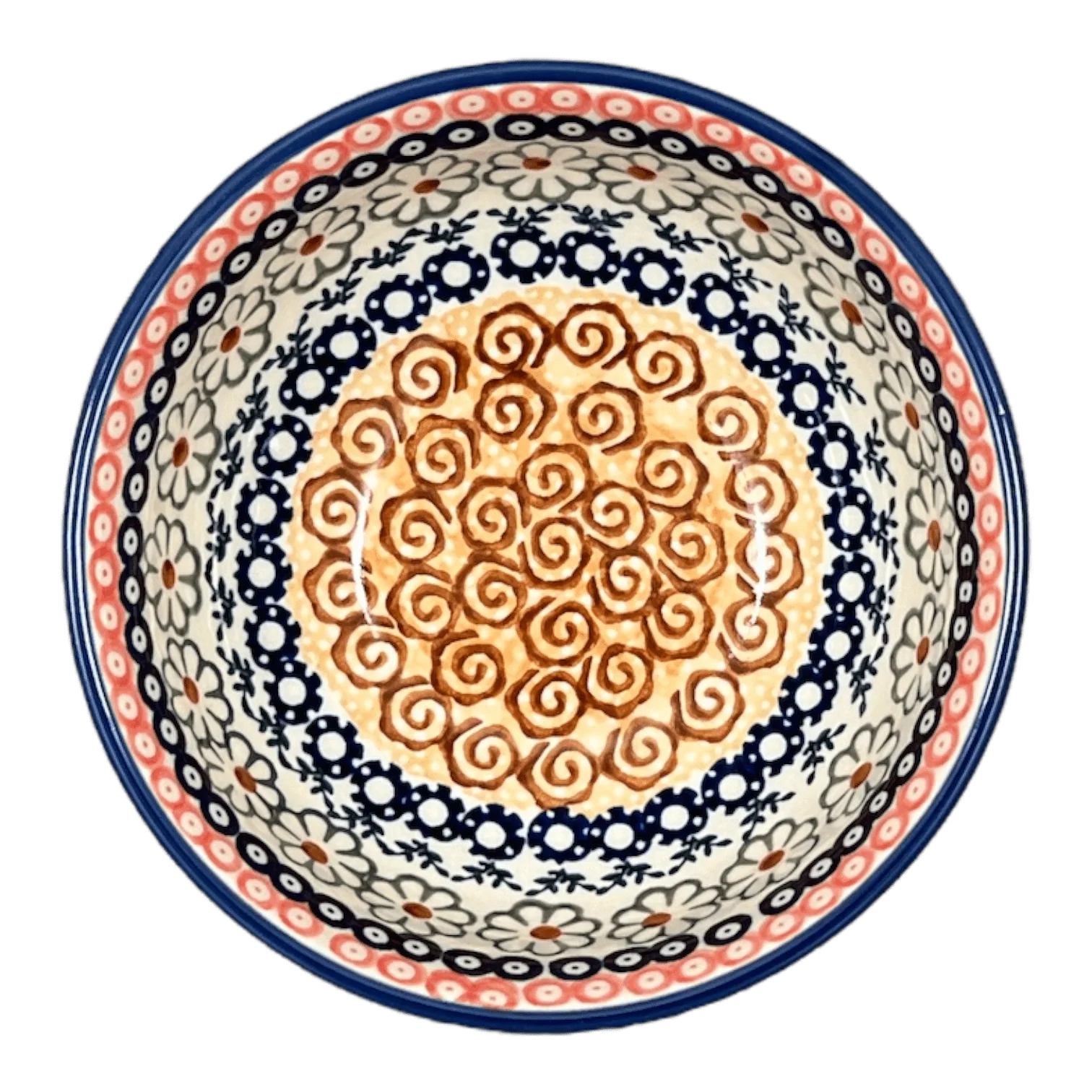 Bowl, Round, 6" in "Chocolate Swirl" by Manufaktura | M089U-EOS - Image 3