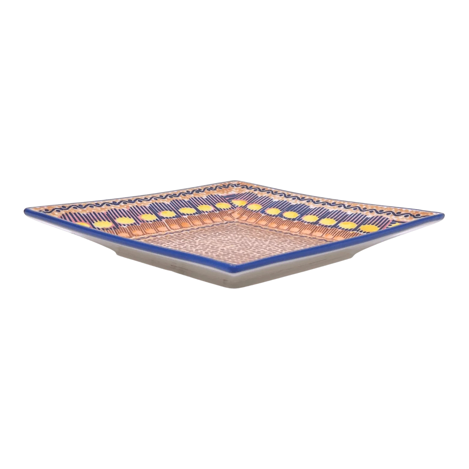 Plate, Square, Dessert, 7" in "Desert Sunrise" by Manufaktura | T158U-KLJ - Image 3