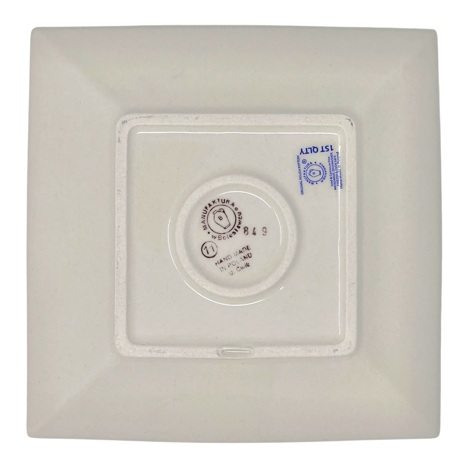 Plate, Square, Dessert, 7" in "Forget Me Not" by Manufaktura | T158T-ASS - Image 5