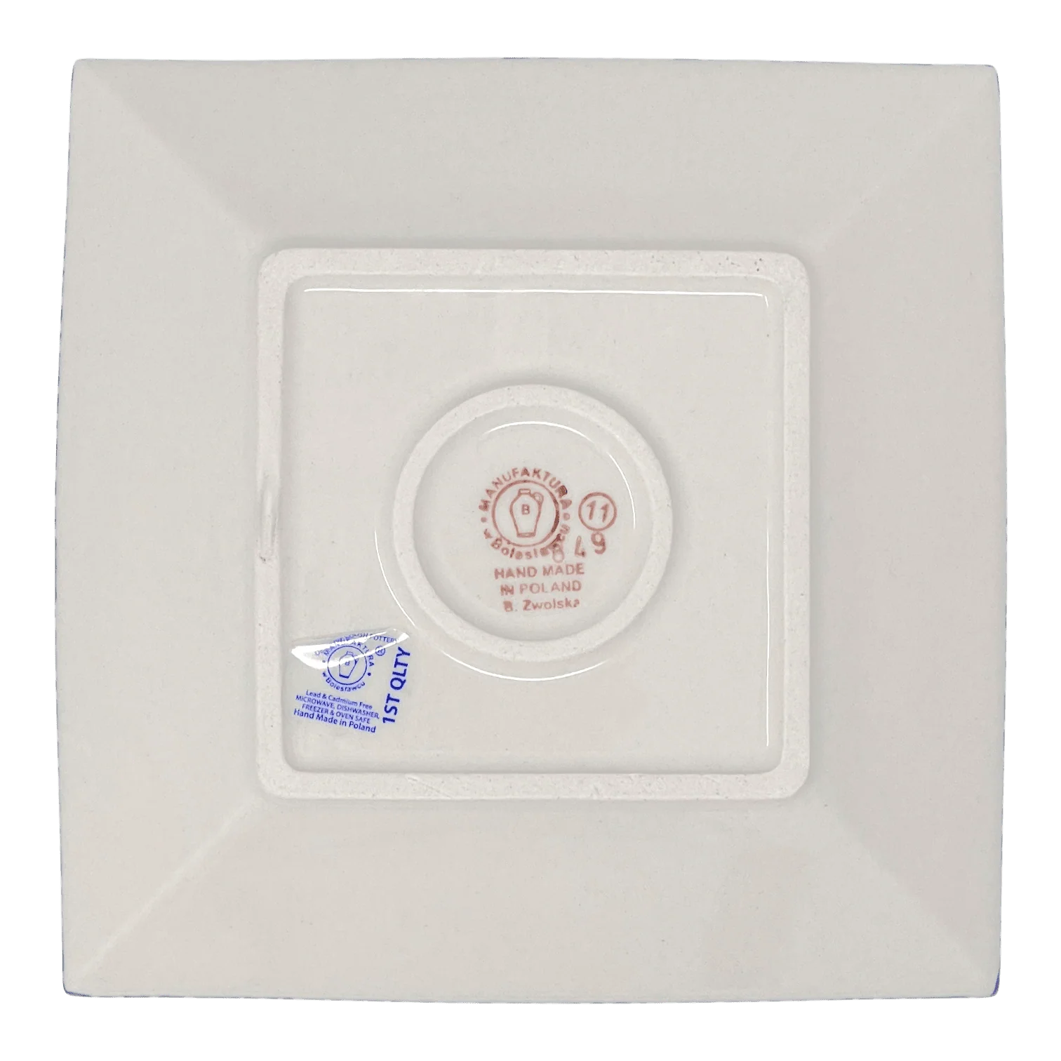 Plate, Square, Dessert, 7" in "Lady Bugs" by Manufaktura | T158T-IF45 - Image 4