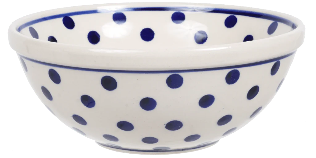Bowl, Round, 6.75" in "Polka Dot" by Manufaktura | M090T-61
