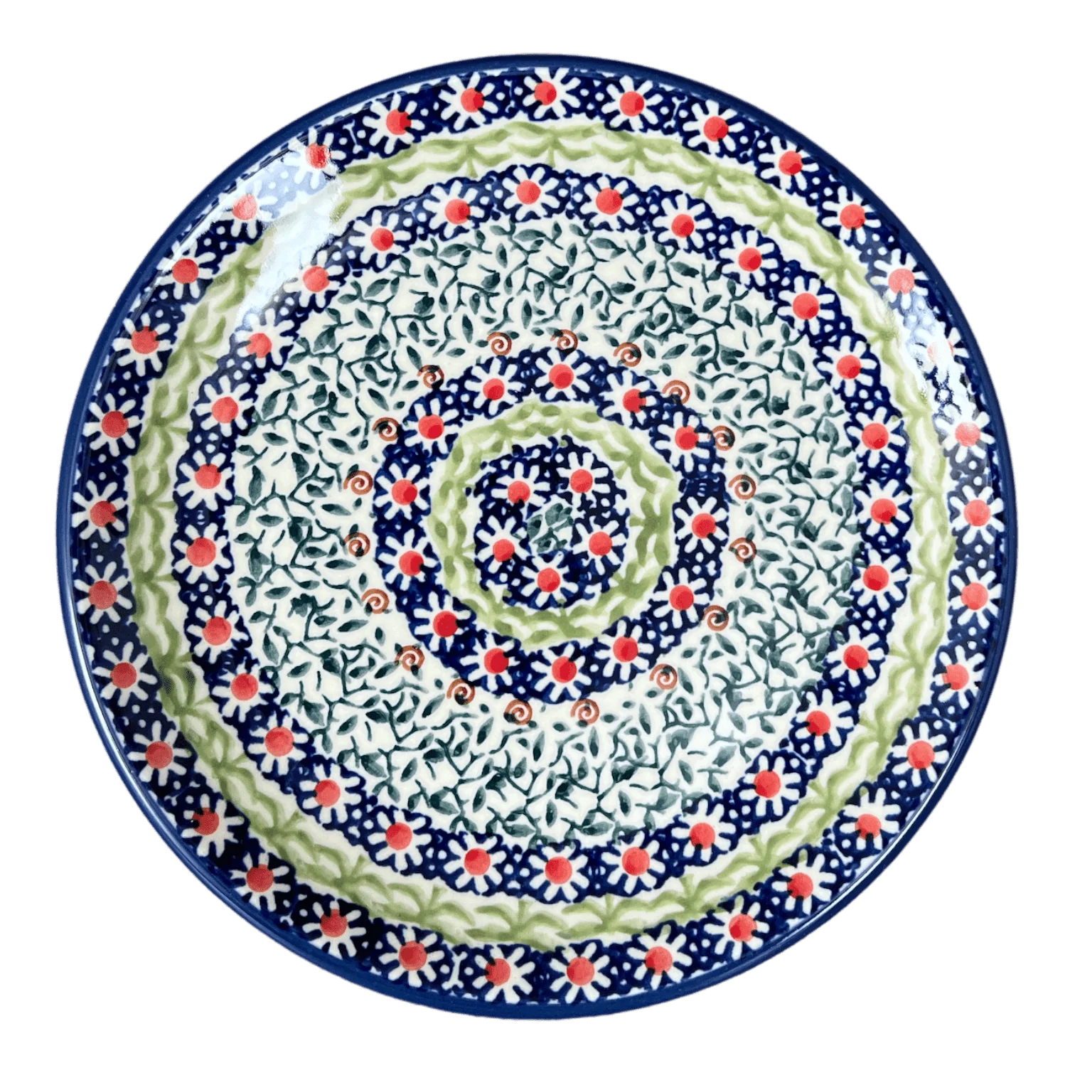 Plate, Round, Dessert, 7.25" in "Daisy Rings" by Manufaktura | T131U-GP13