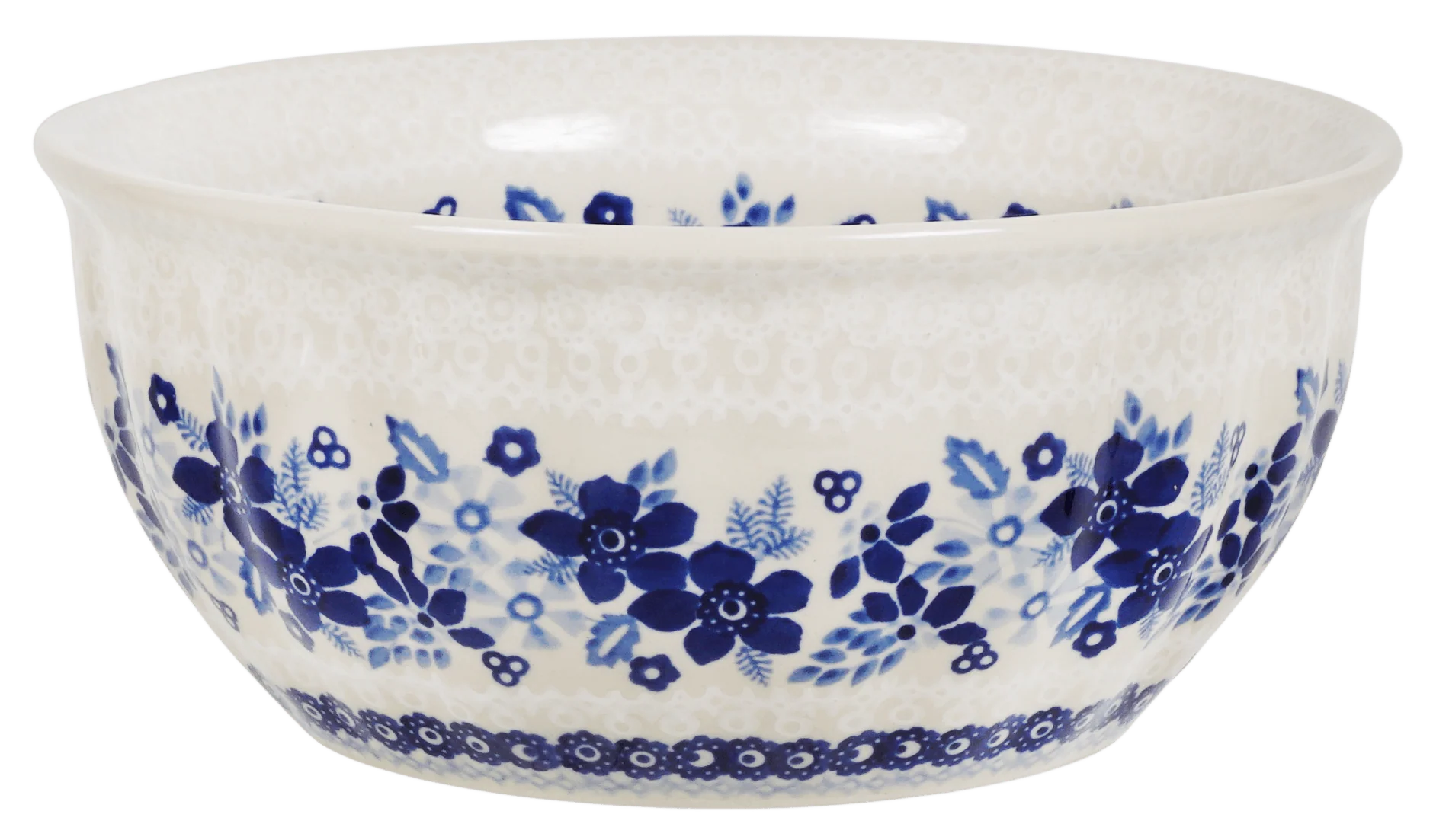 Bowl, Round, 7.75" in "Duet in Blue & White" by Manufaktura | M085S-SB04
