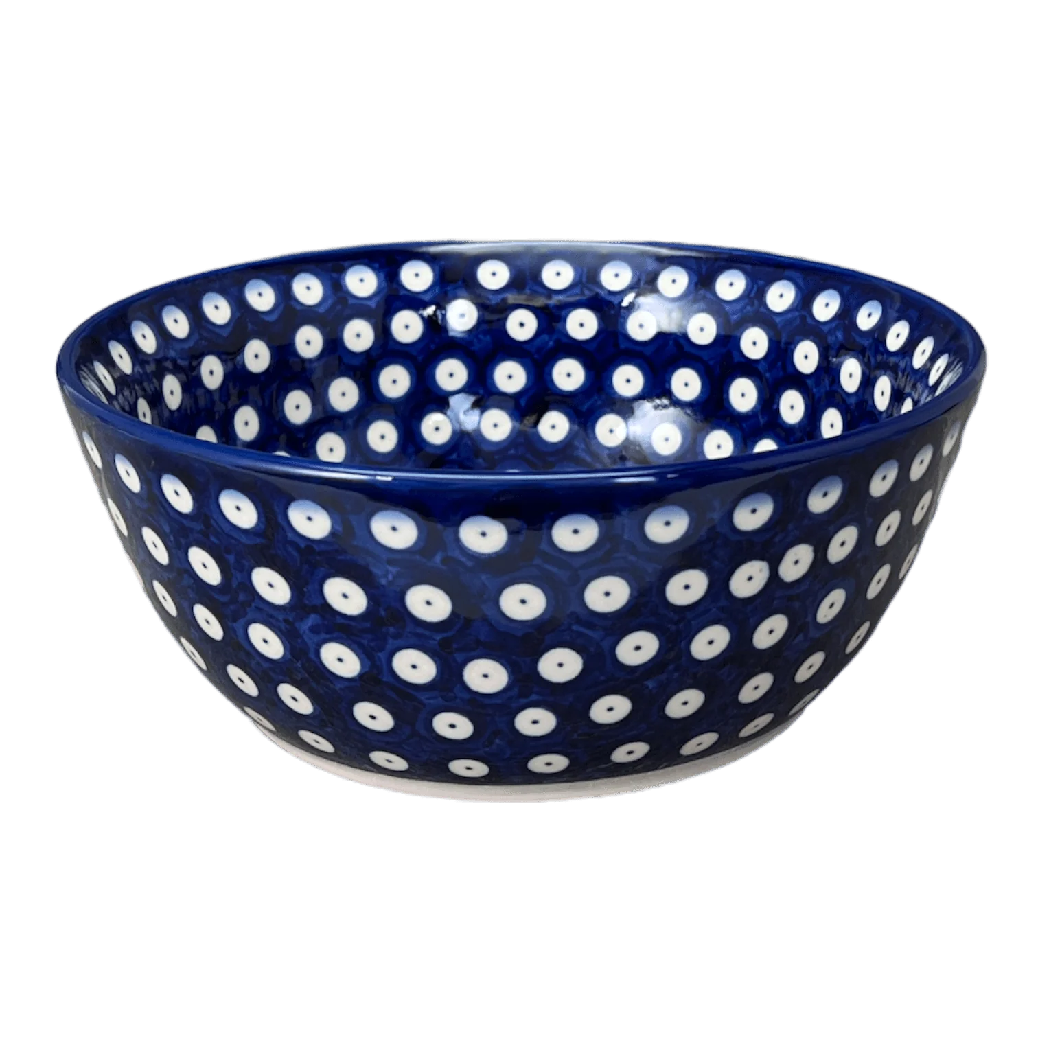 Bowl, Round, 7.75", WR (WR12D) in "Dot to Dot" by W.R. Ceramika | WR12D-SM2