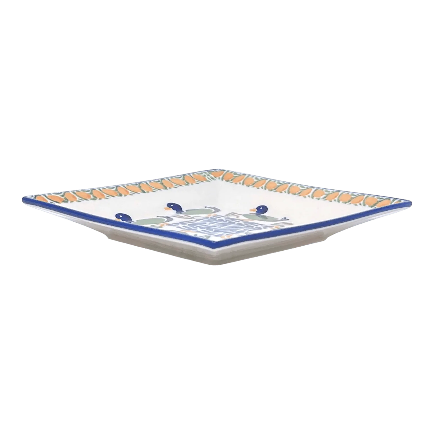Plate, Square, Dessert, 7" in "Ducks in a Row" by Manufaktura | T158U-P323 - Image 3