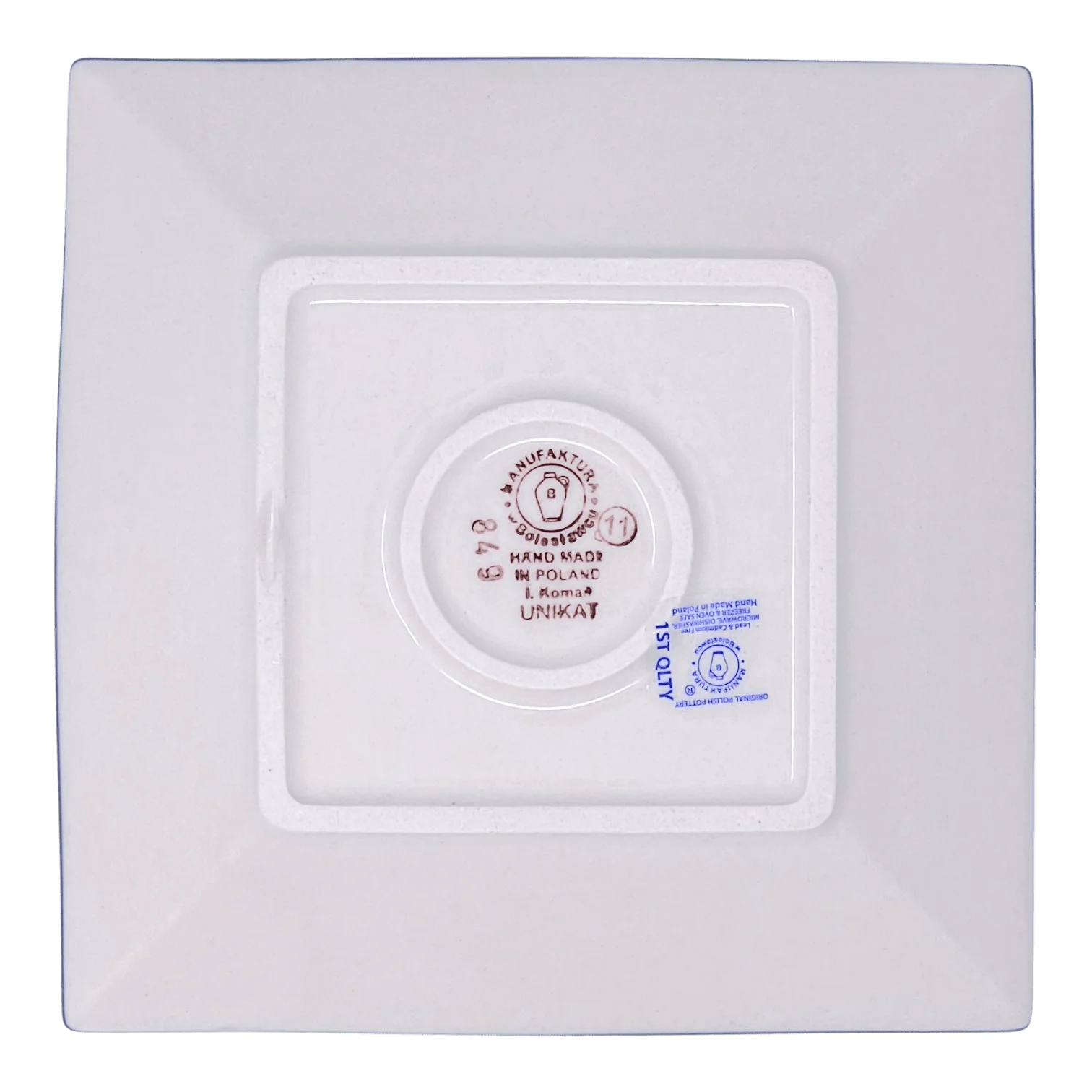 Plate, Square, Dessert, 7" in "On the Range" by Manufaktura | T158U-INK2 - Image 4