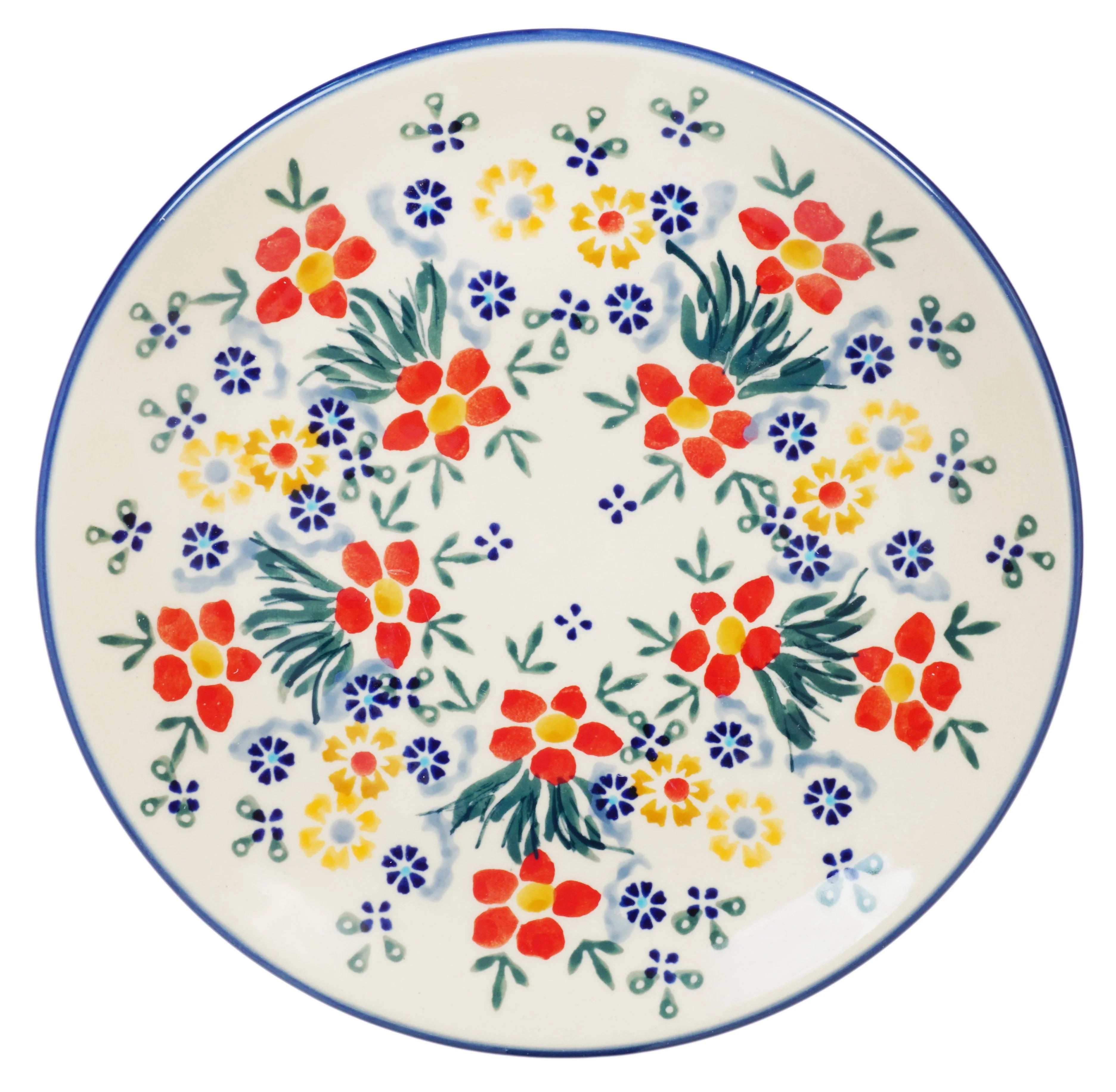 Plate, Round, Dessert, 7.25" in "Fresh Flowers" by Manufaktura | T131U-MS02