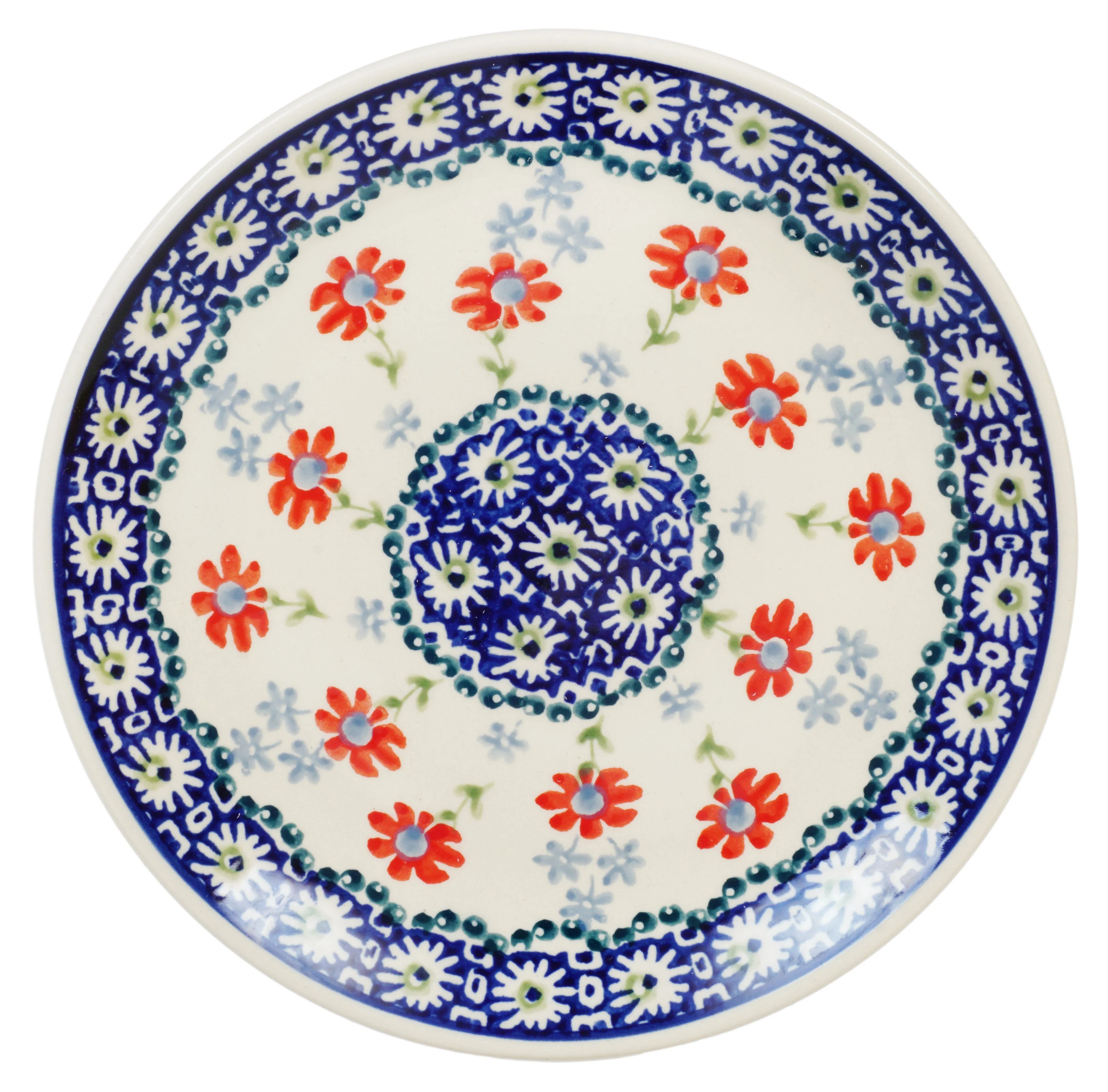 Plate, Round, Dessert, 7.25" in "Summer Blossoms" by Manufaktura | T131T-P232