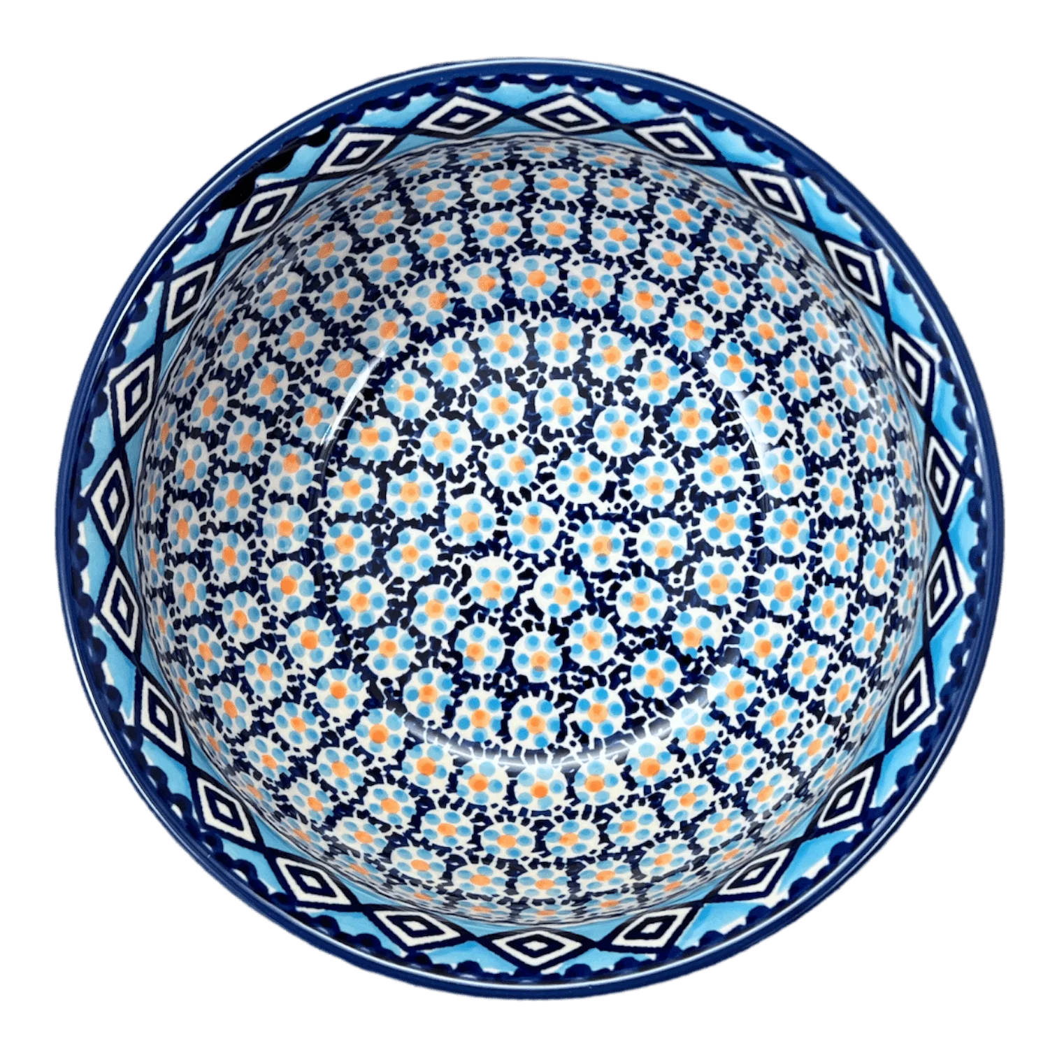 Bowl, Round, 7.75" in "Blue Diamond" by Manufaktura | M085U-DHR - Image 3