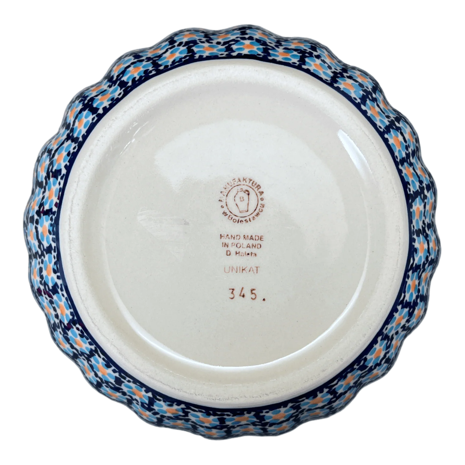 Bowl, Round, 7.75" in "Blue Diamond" by Manufaktura | M085U-DHR - Image 4