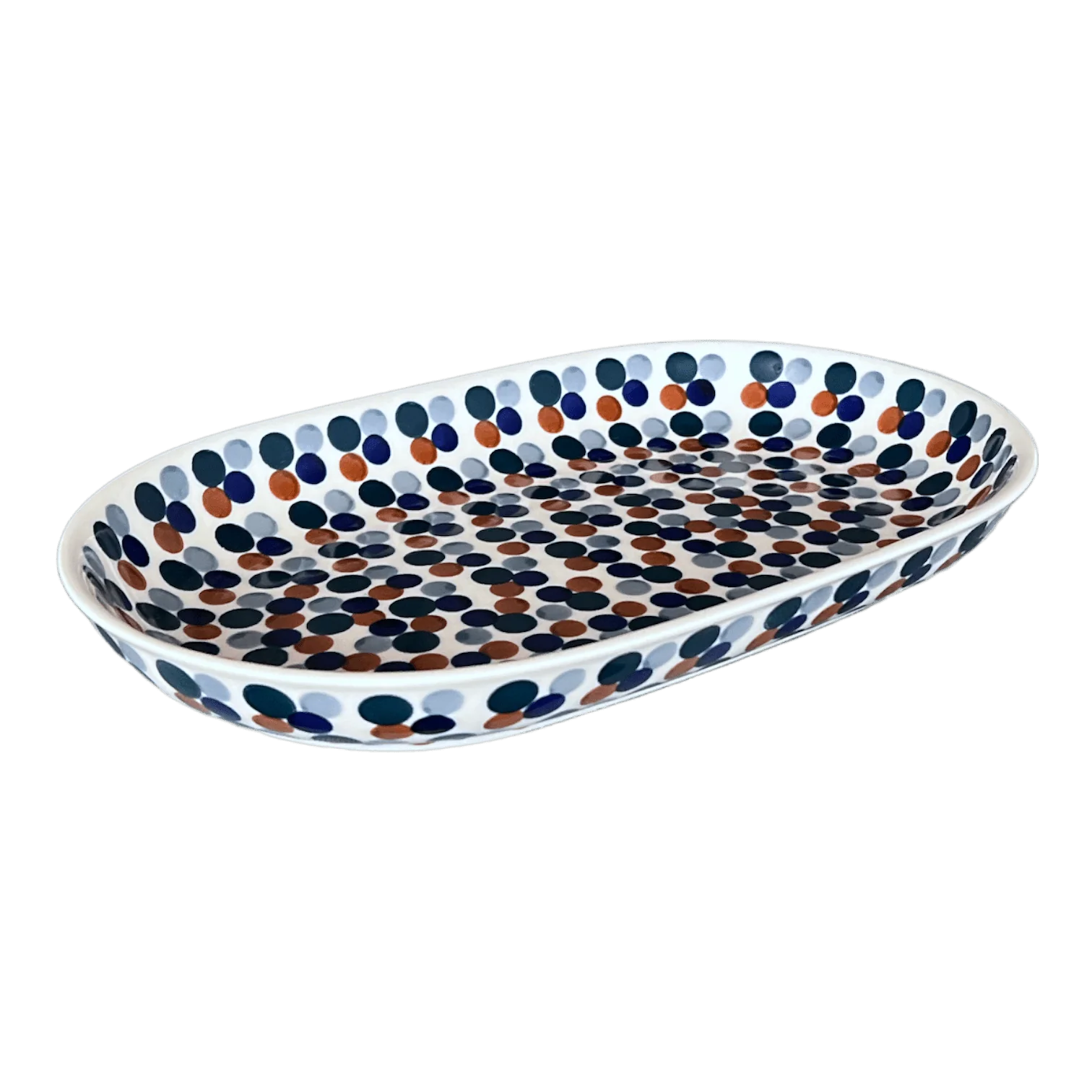 Plate, Roaster, Oval, 7"x11" in "Fall Confetti" by Manufaktura | P099U-BM01 - Image 5