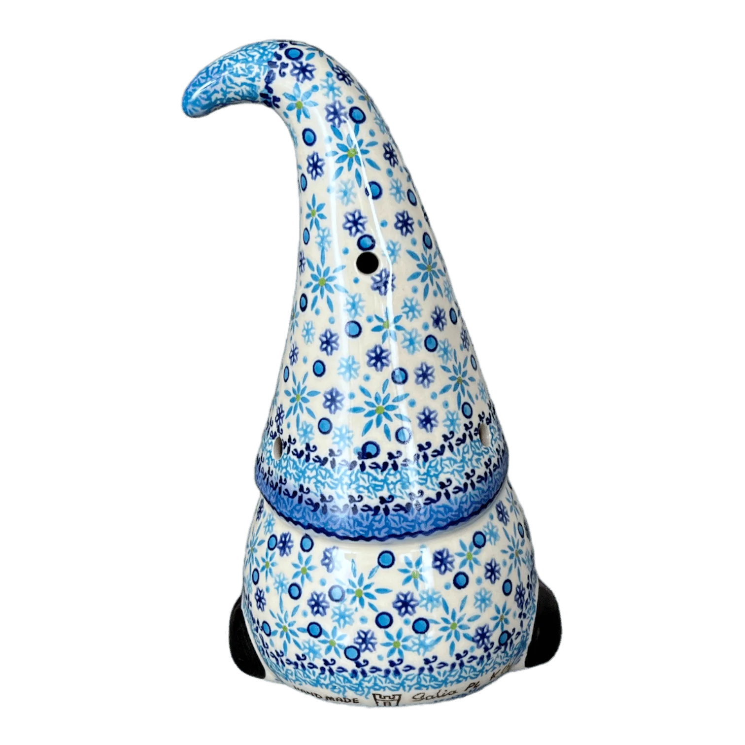 Luminary, Gnome, 8.5" Large in "Spring Snow" by Galia | GAD41-PCH1 - Image 3