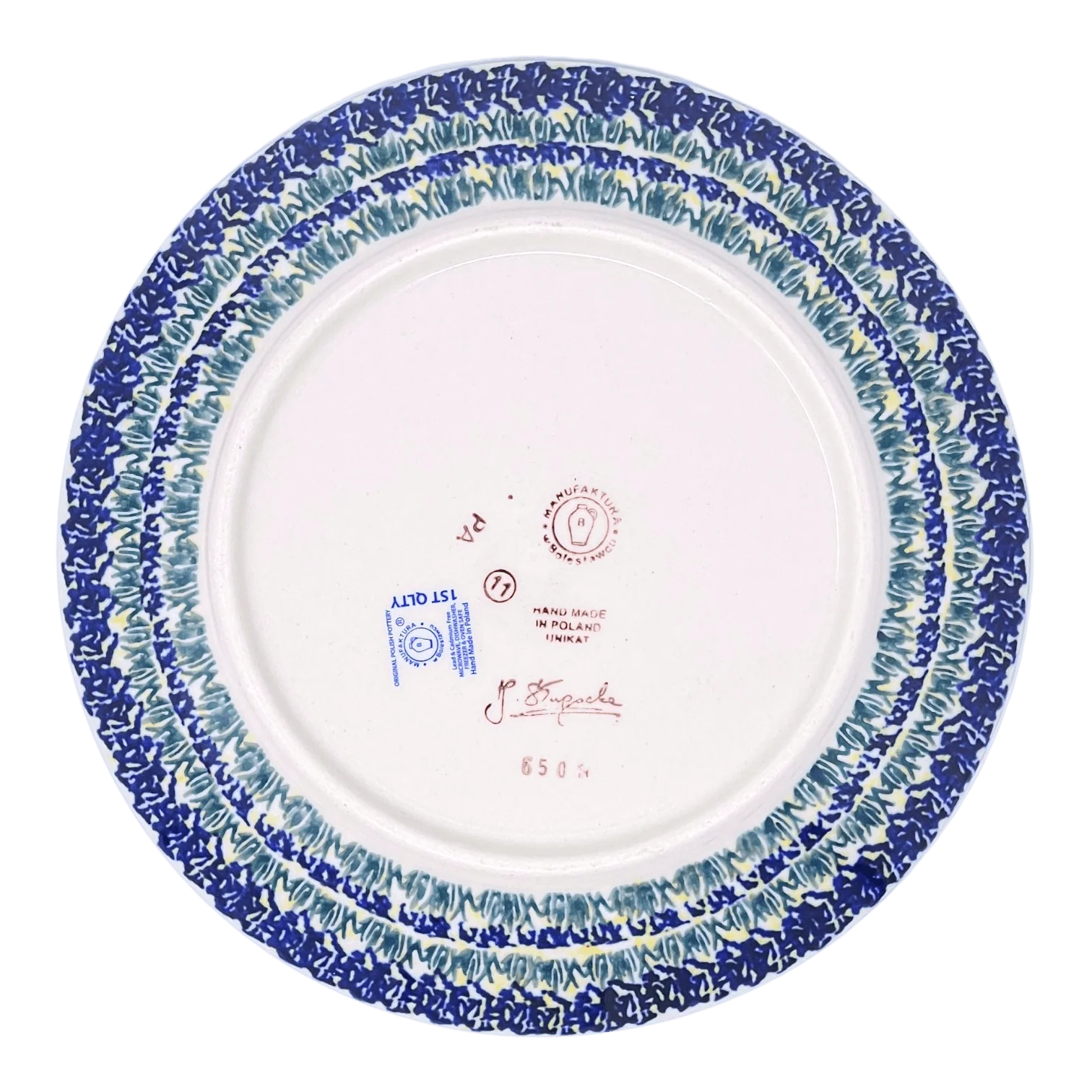 Plate, Round, Salad, 8.5" in "Bundled Bouquets" by Manufaktura | T134S-JZ33 - Image 2