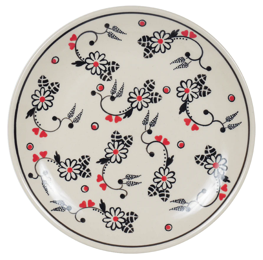 Plate, Round, Salad, 8.5" in "Night Garden" by Manufaktura | T134U-BL02