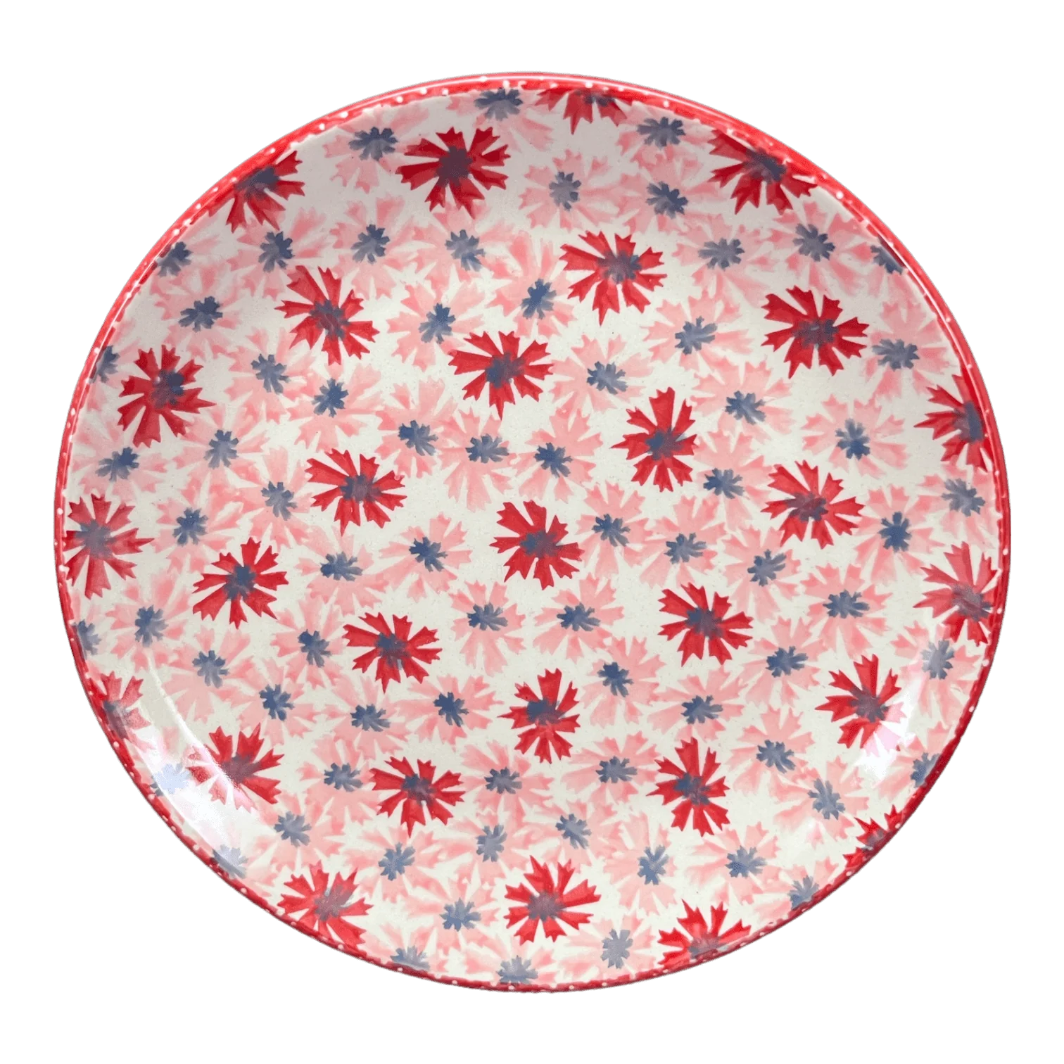 Plate, Round, Salad, 8.5" in "Scarlet Daisy" by Manufaktura | T134U-AS73