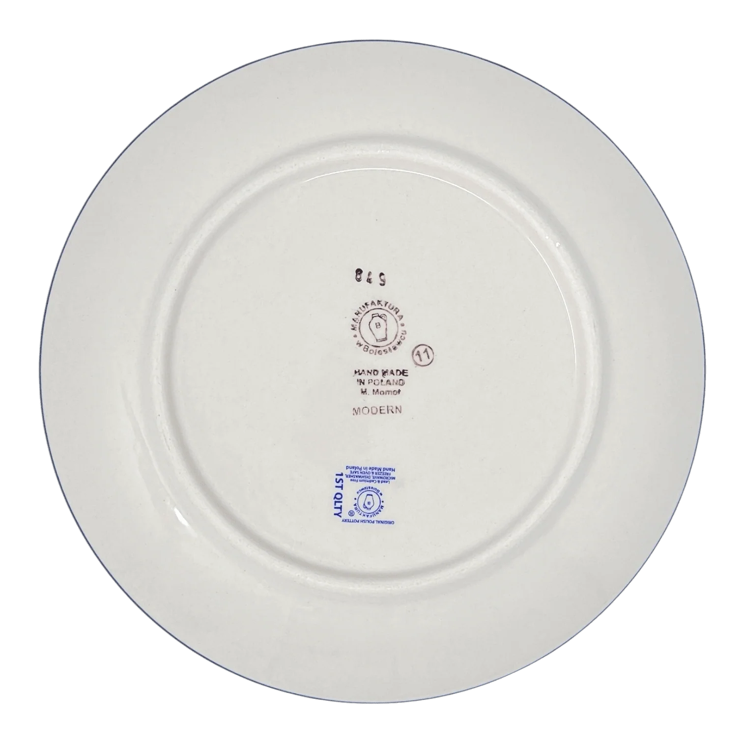 Plate, Round, Salad, 8.5" in "Speckled Rainbow" by Manufaktura | T134M-AS37 - Image 2