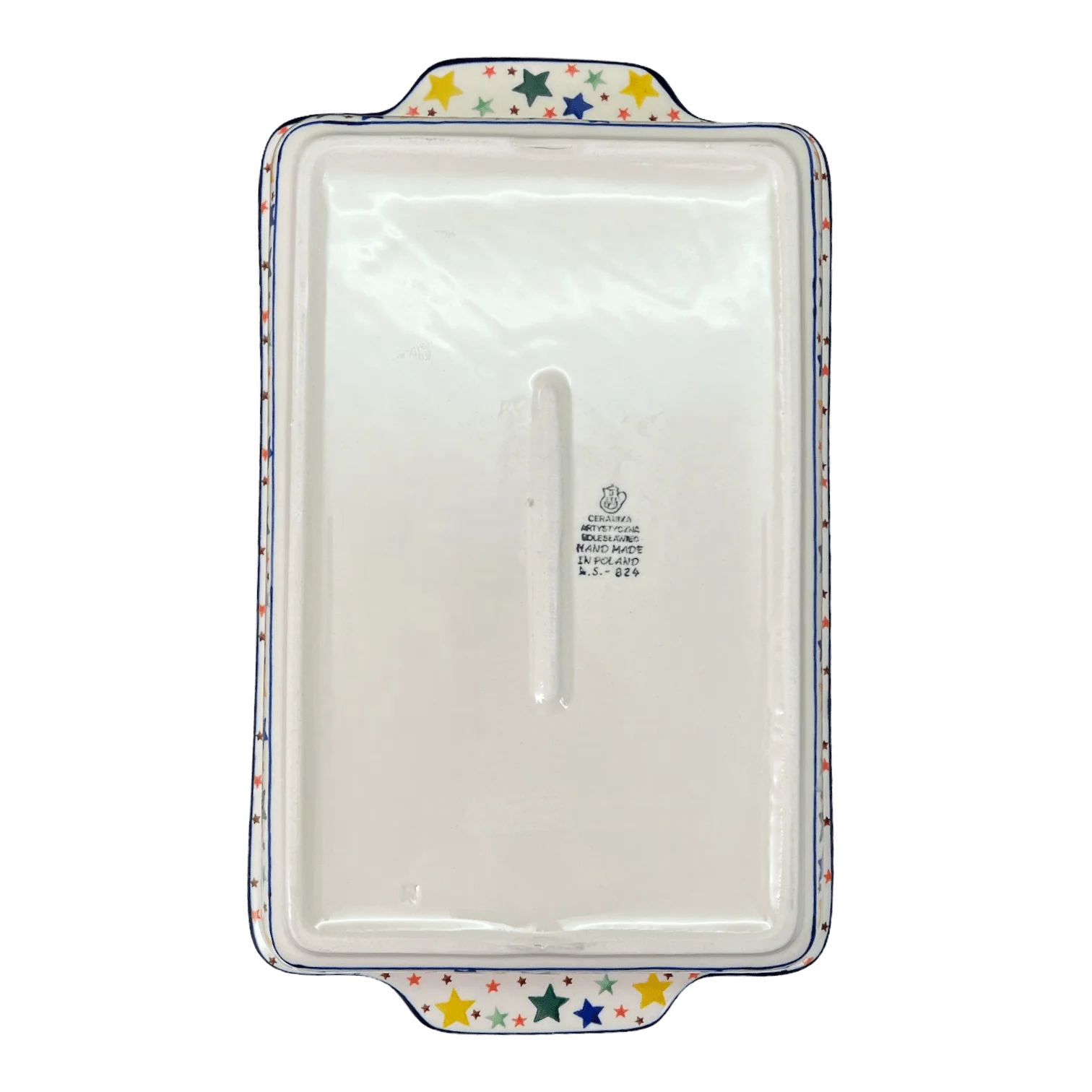 Baker, Rectangular, Handles, 15.5" x 9" in "Star Shower" by Ceramika Artystyczna | AA56-359X - Image 5