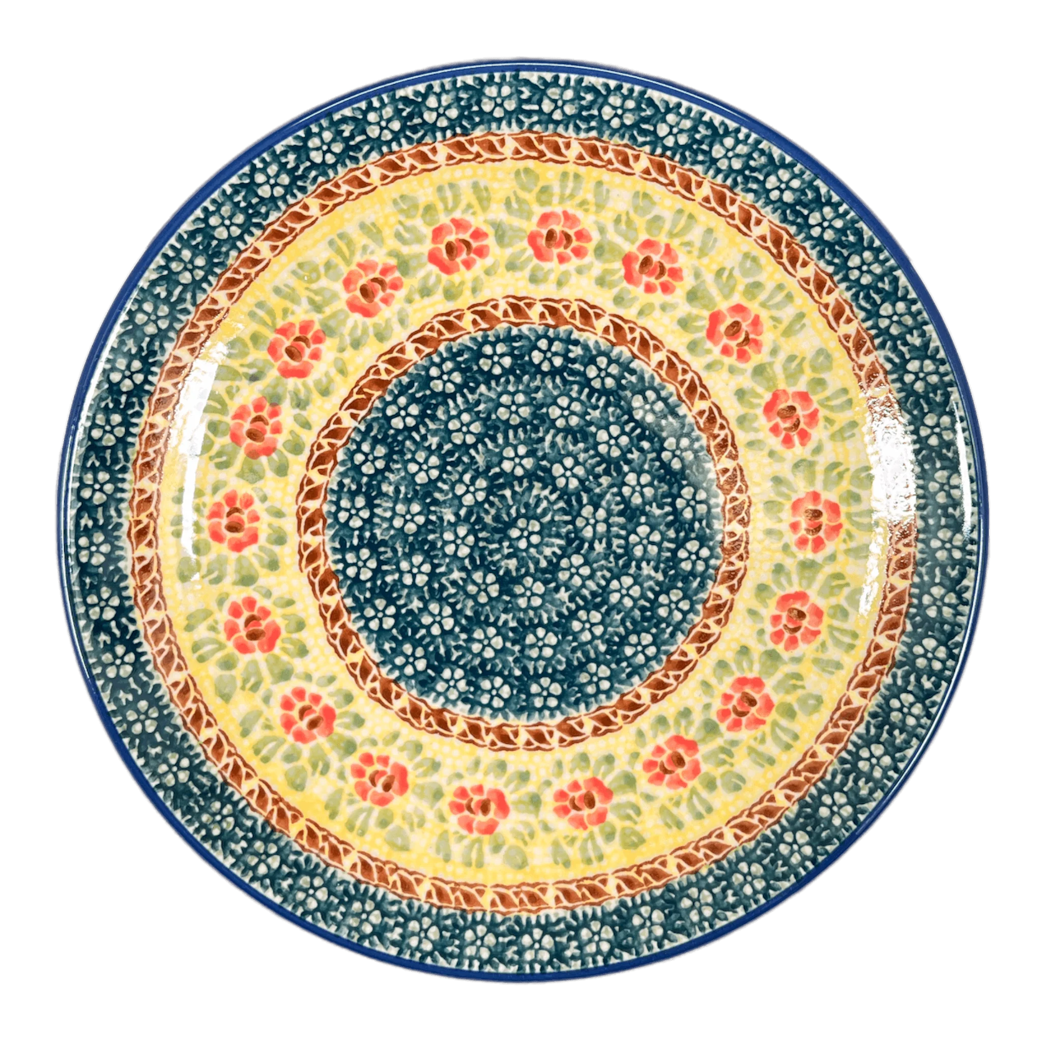 Plate, Round, Salad, 8.5" in "Bountiful Blossoms" by Manufaktura | T134S-WKLZ