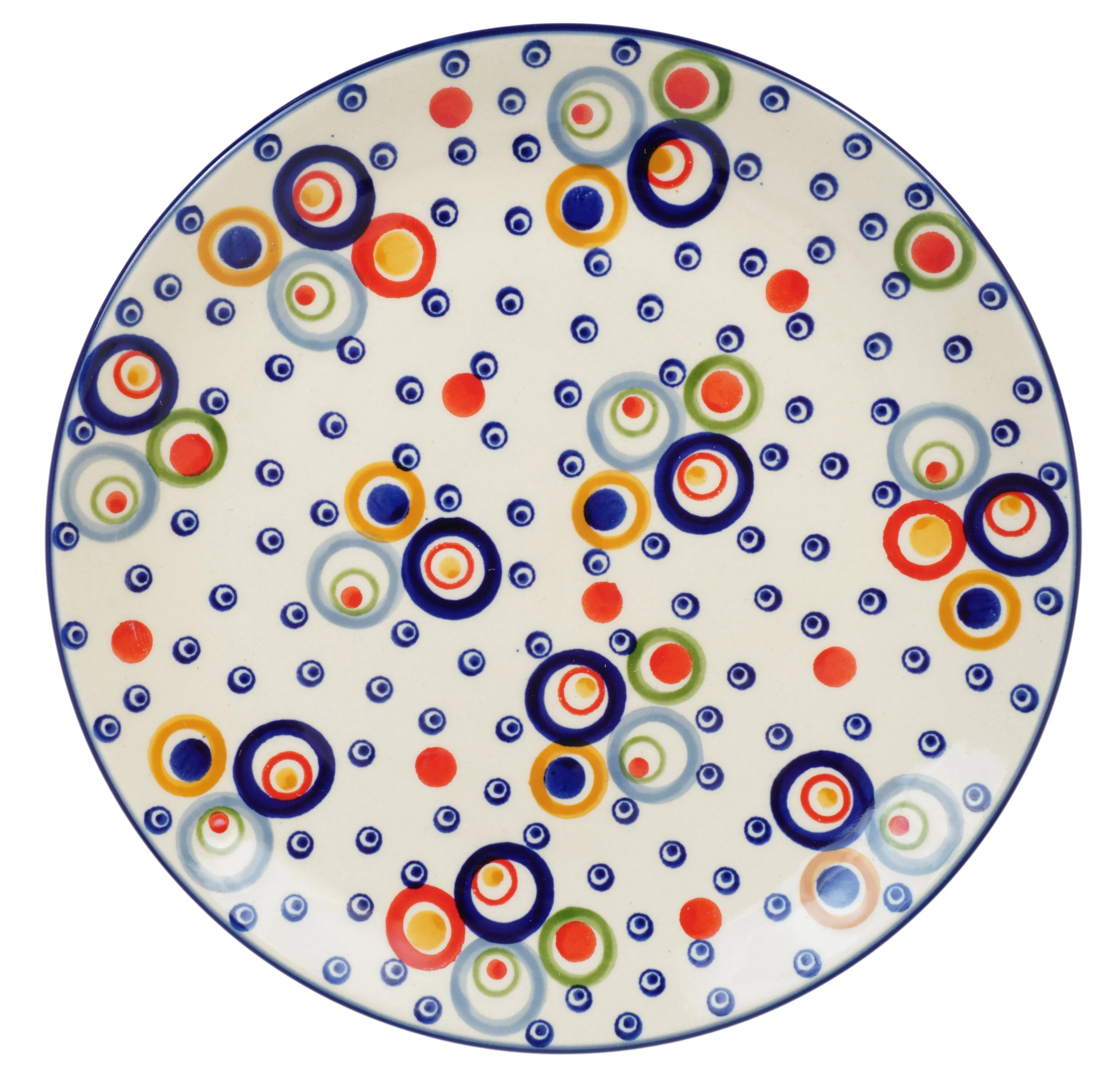 Plate, Round, Salad, 8.5" in "Bubble Machine" by Manufaktura | T134M-AS38