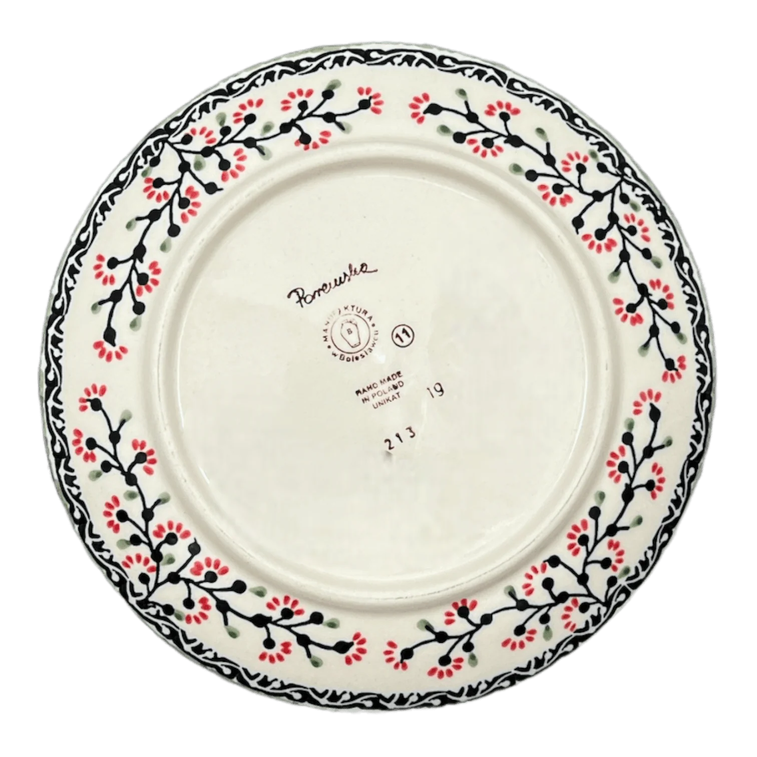Plate, Round, Salad, 8.5" in "Cherry Blossoms" by Manufaktura | T134S-DPGJ - Image 3