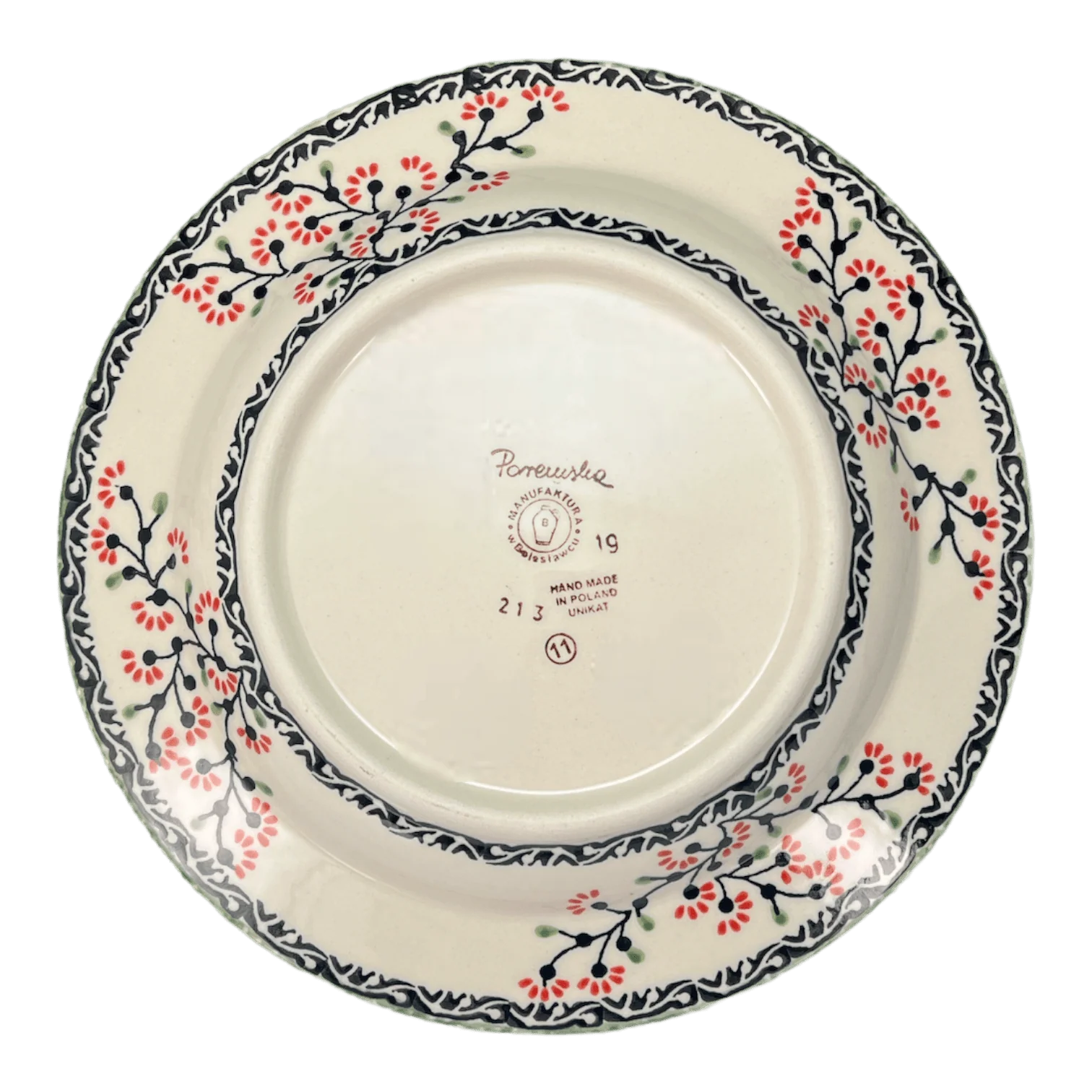Plate, Round, Soup Plate, 9.25" in "Cherry Blossoms" by Manufaktura | T133S-DPGJ - Image 3
