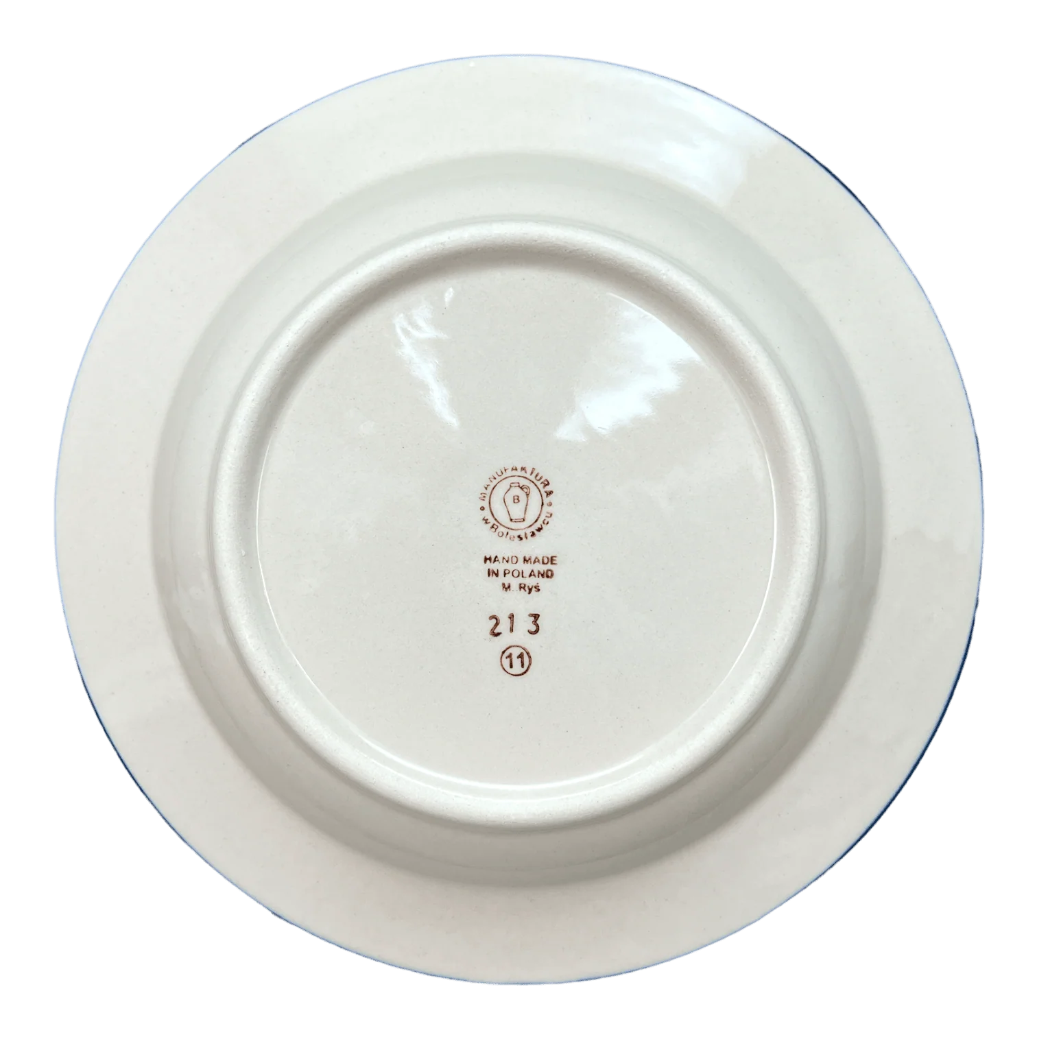 Plate, Round, Soup Plate, 9.25" in "Sea of Hearts" by Manufaktura | T133T-SEA - Image 3