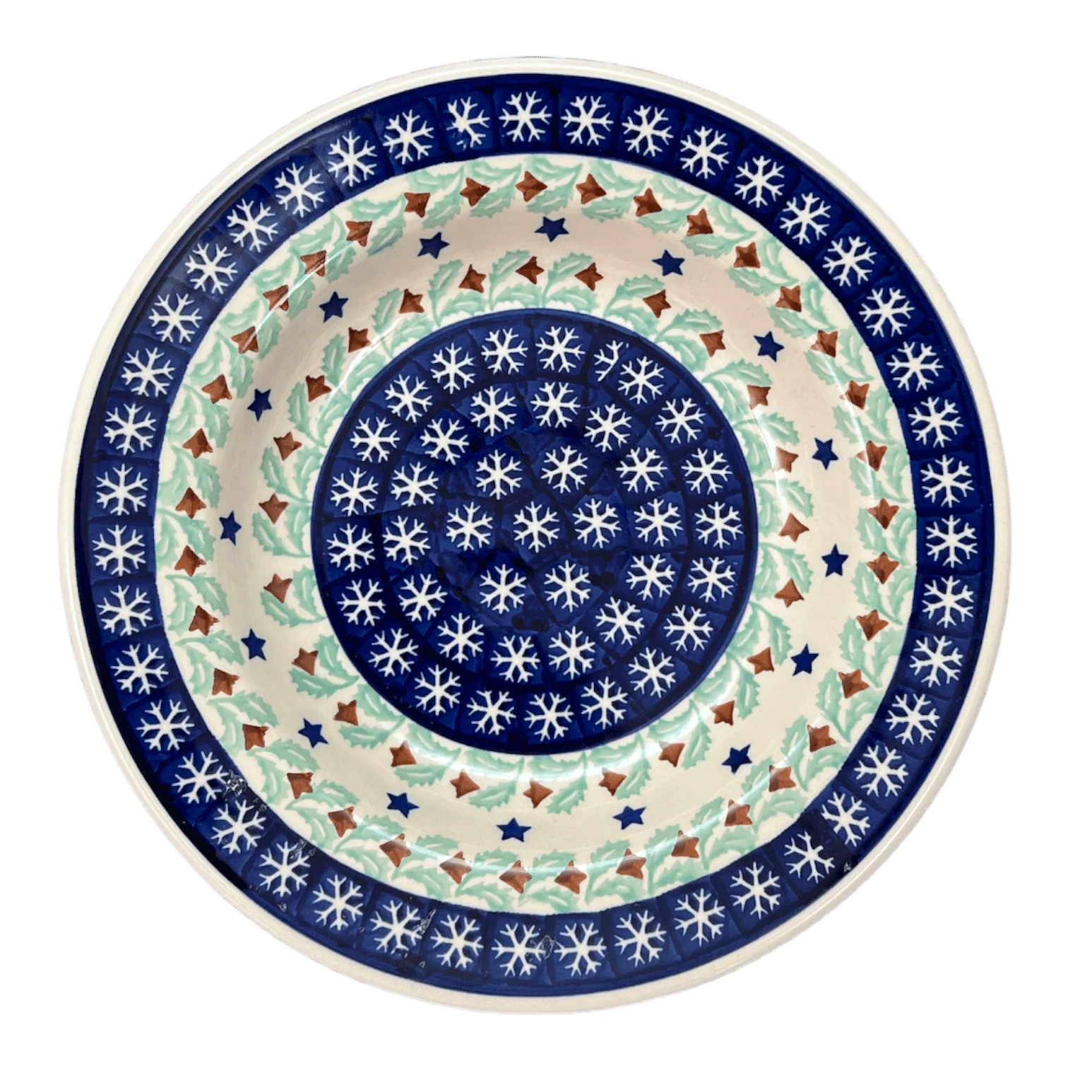 Plate, Round, Soup Plate, 9.25" in "Starry Wreath" by Manufaktura | T133T-PZG - Image 3