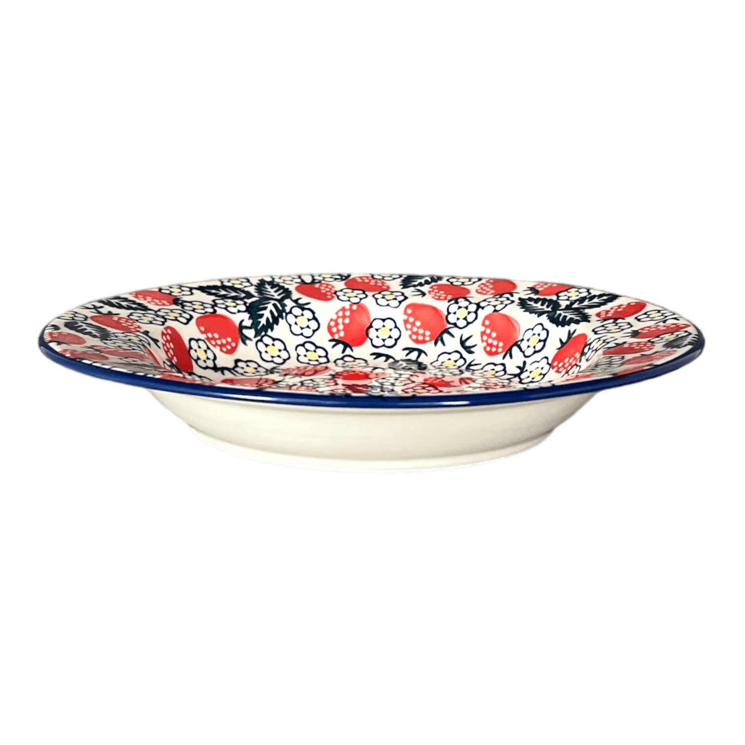 Plate, Round, Soup Plate, 9.25" in "Strawberry Fields" by Manufaktura | T133U-AS59 - Image 2