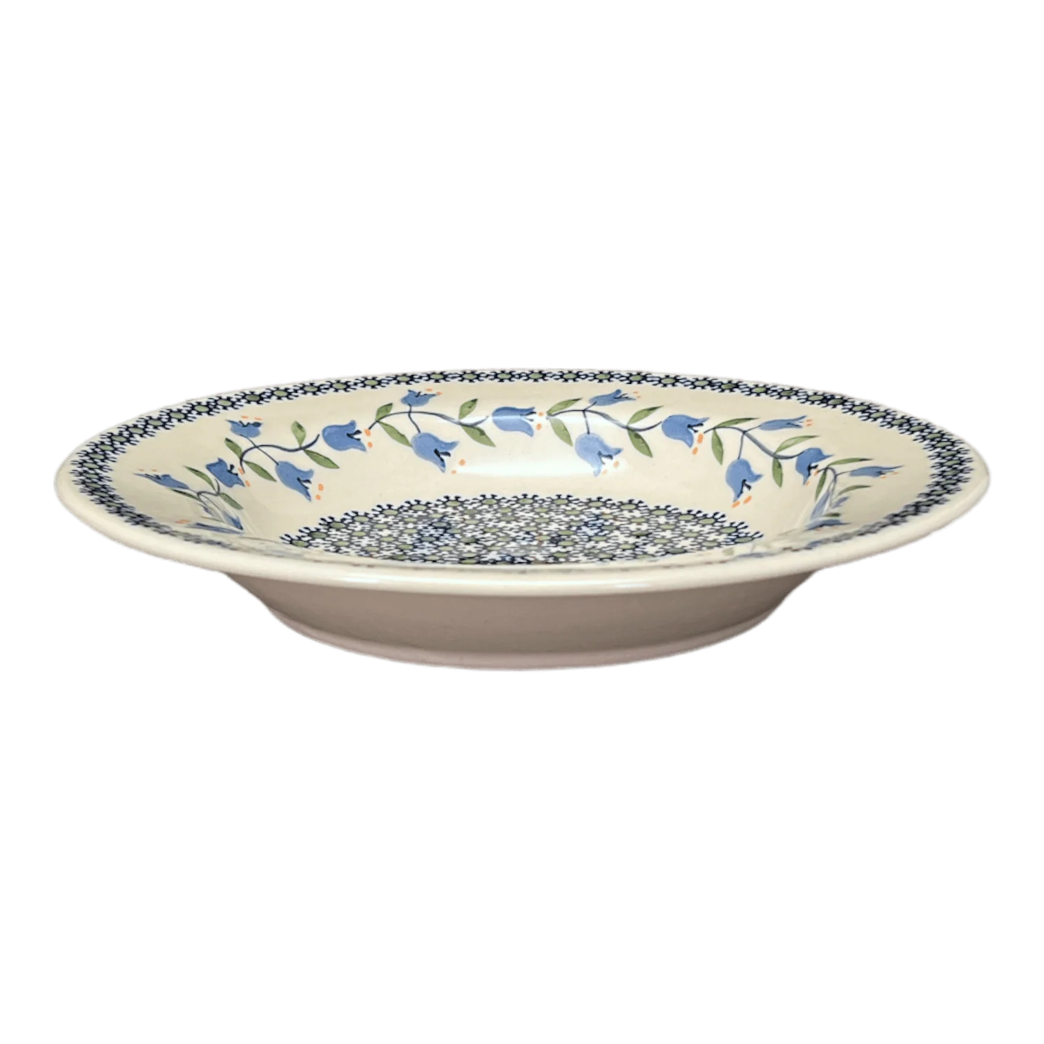 Plate, Round, Soup Plate, 9.25" in "Lily of the Valley" by Manufaktura | T133T-ASD - Image 2
