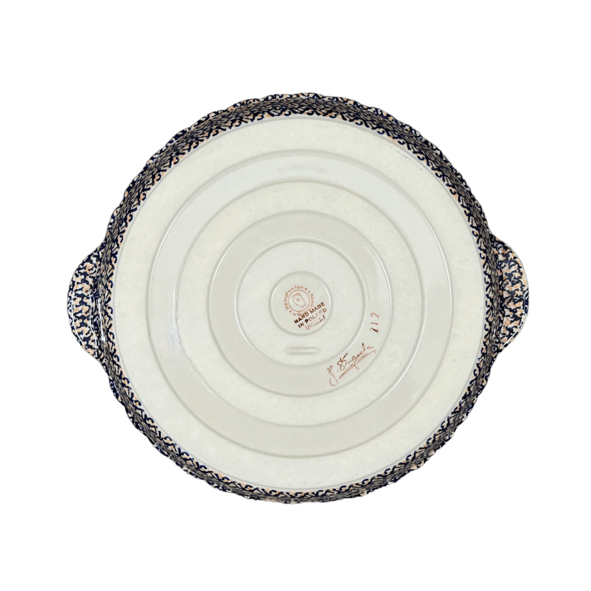 Baker, Round, Pie Plate, Handles, 9.75" in "Hummingbird Harvest" by Manufaktura | Z148S-JZ35 - Image 4