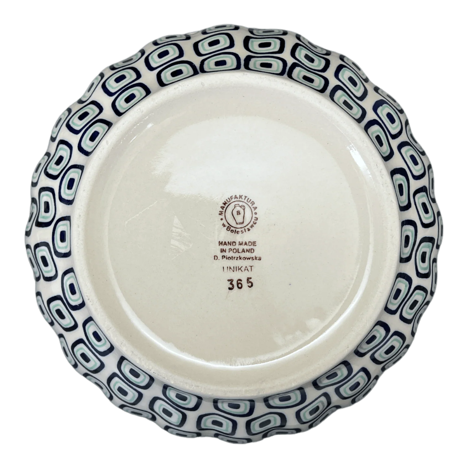 Bowl, Round, 9" Bowl in "Green Retro" by Manufaktura | M086U-604A - Image 4