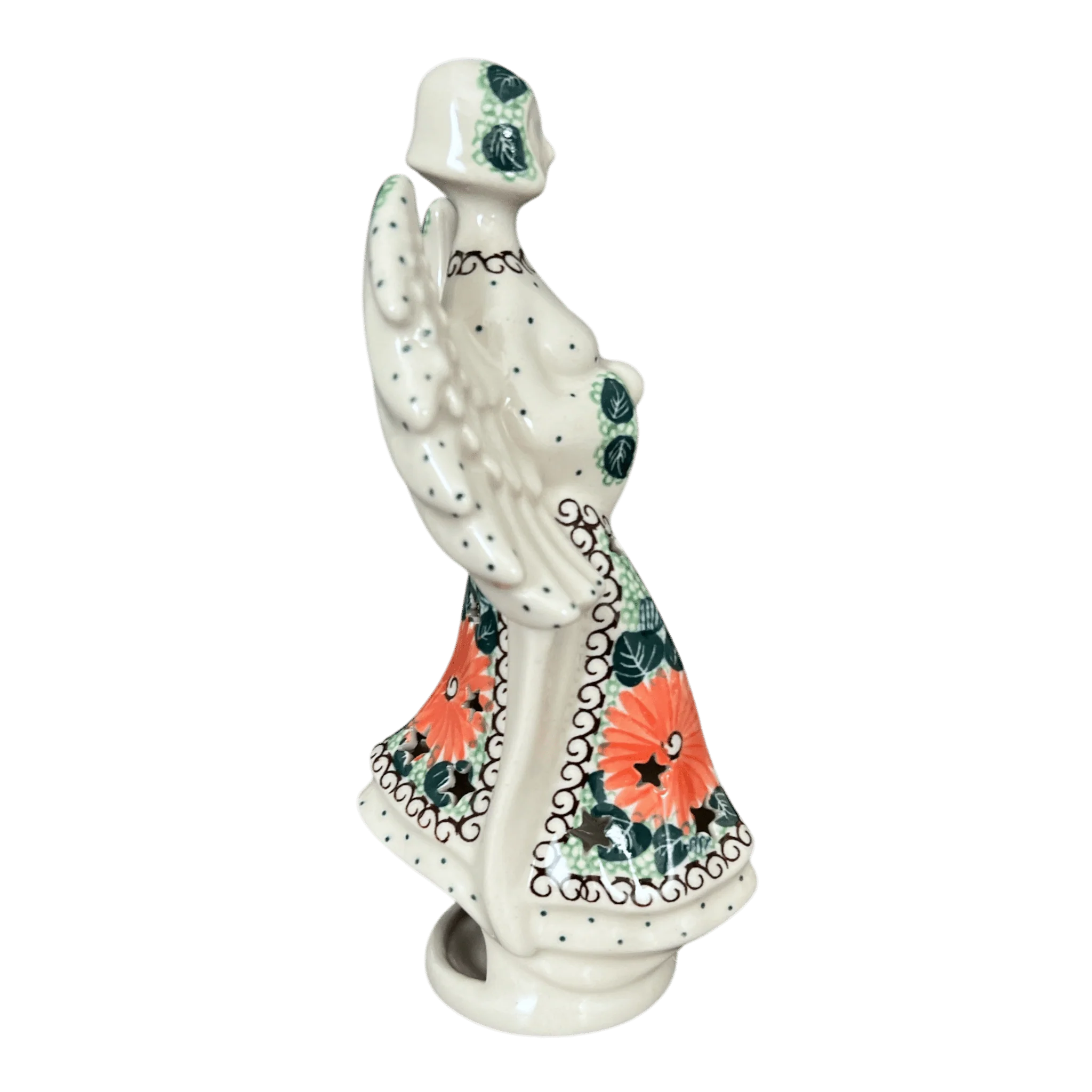 Luminary, Tall Angel, 9" in "Regal Roosters" by Ceramika Artystyczna | AC68-U2617 - Image 2